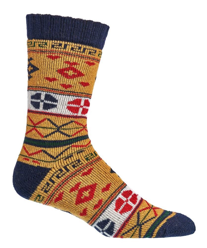 Socken 2 Paar Hygge Wollsocken, kuschelige Norwegersocken für Damen & Herren
