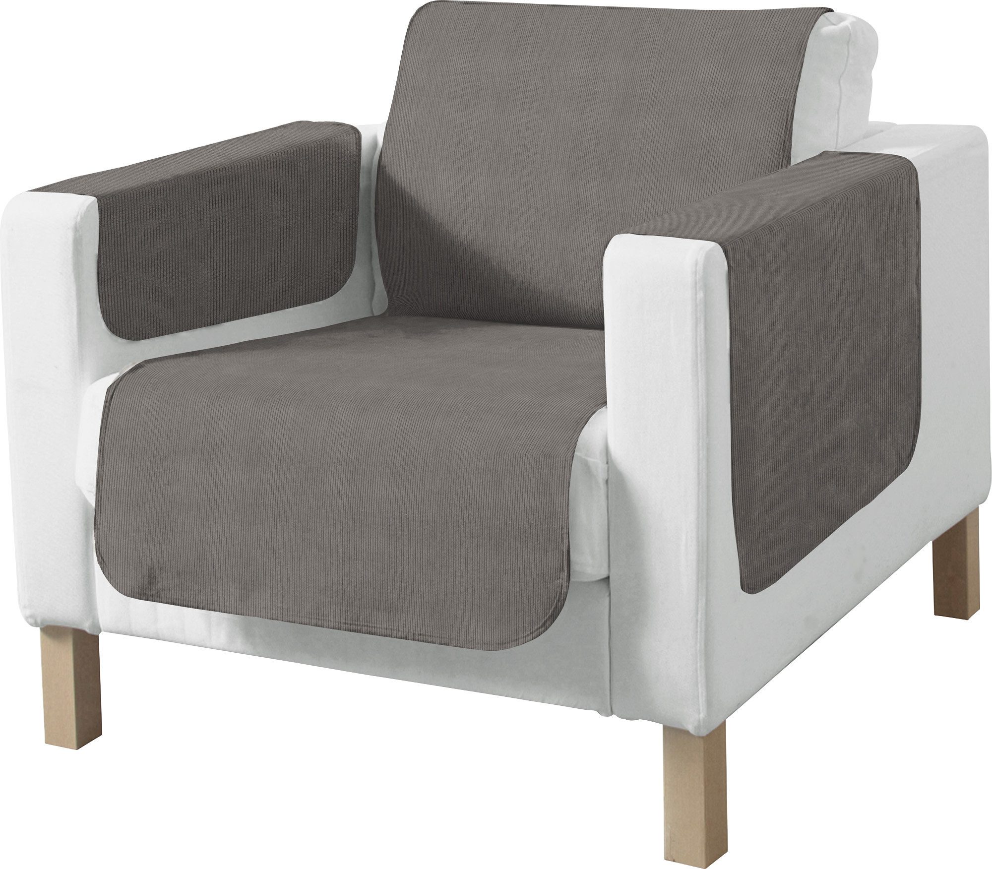 Erwin Müller Sesselschoner Sessel- und Sofaschoner, Cord mit Fleckschutz Uni