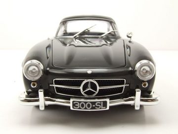 Minichamps Modellauto Mercedes 300 SL W198 Flügeltürer 1955 dunkelgrau Modellauto 1:18 Minic, Maßstab 1:18