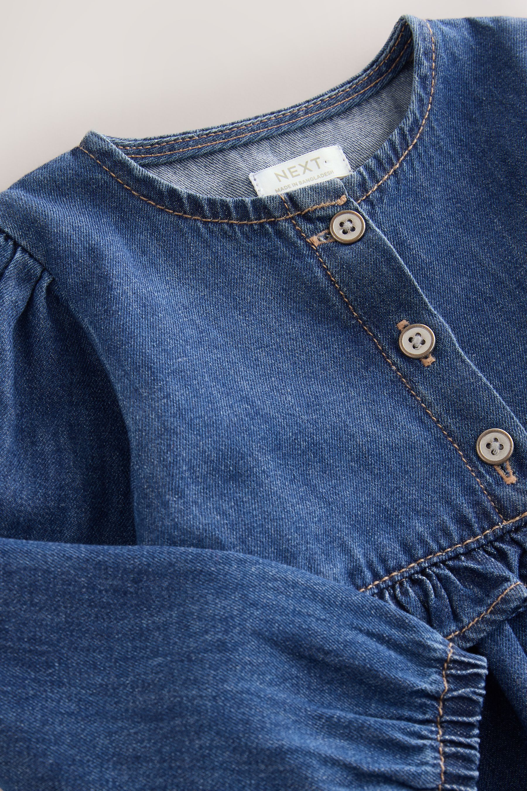 Next Jeanskleid Langärmeliges Jeanskleid (1-tlg)