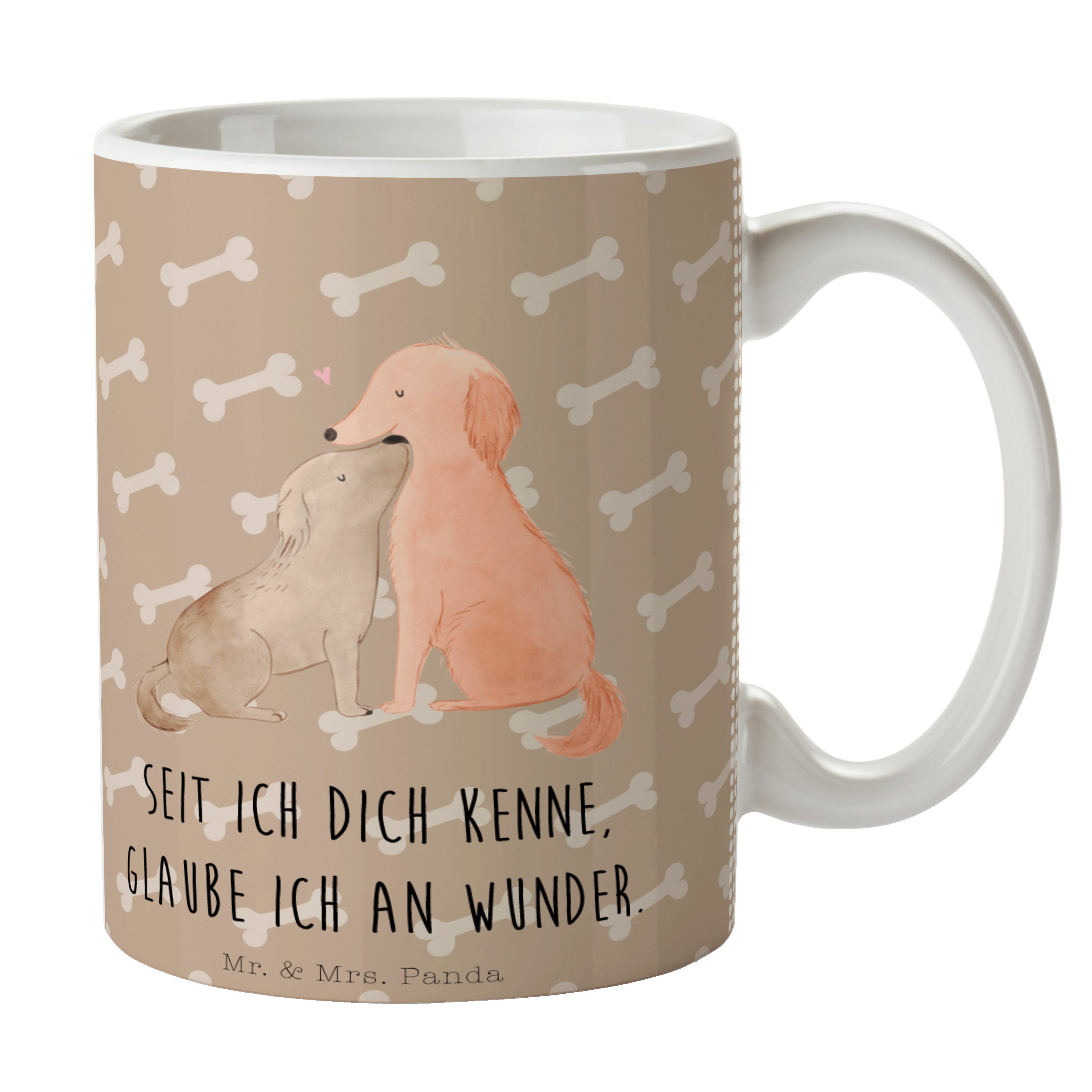 Mr. & Mrs. Panda Tasse Hunde Liebe - Hundeglück - Geschenk, Keramiktasse, Vertrauen, Geschen, Keramik
