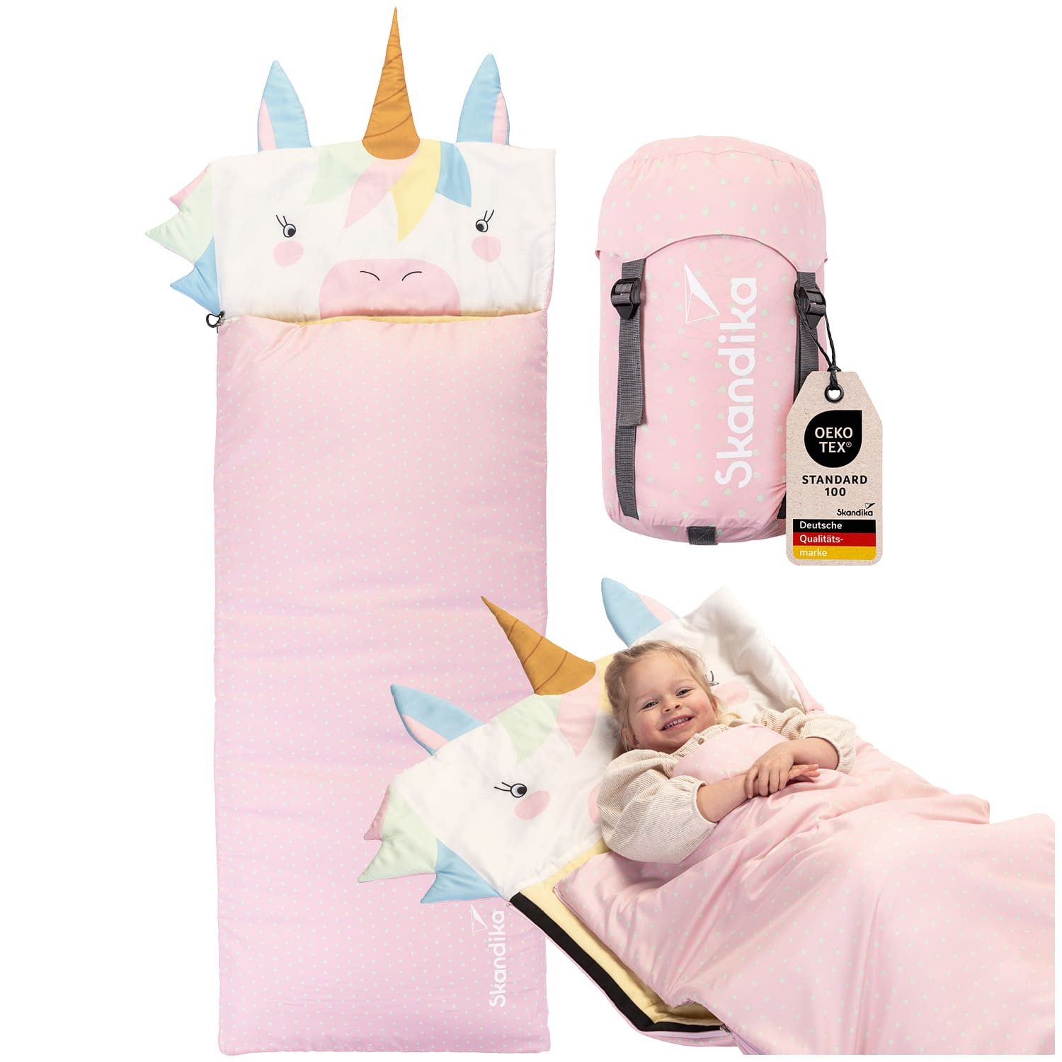Skandika Schlafsack Soti, Schlafsack für Kinder bis 150 cm, buntes Design E günstig online kaufen