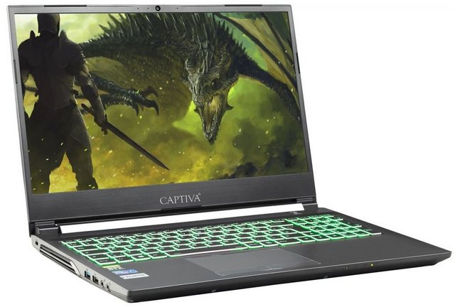 CAPTIVA Advanced Gaming I63-953 Gaming-Notebook (39,6 cm/15,6 Zoll, Intel Core i7 11800H, GeForce GTX 1650, 1000 GB HDD, 500 GB SSD)