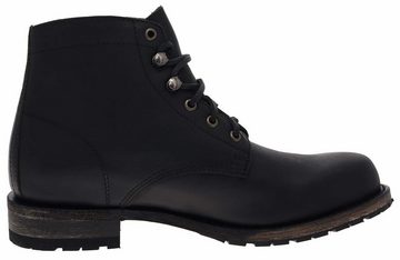 Sendra Boots MILLES 10604 Schwarz Stiefelette Rahmengenähter Schnürstiefelette