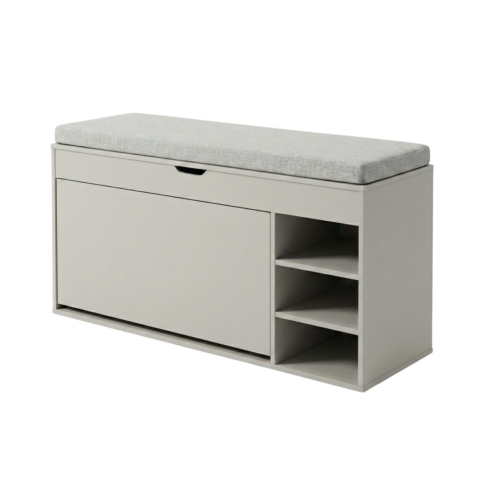 BOXIMO Schuhschrank Schuhschrank mit Sitzfläche und ausziehbaren Regalen GRADIA