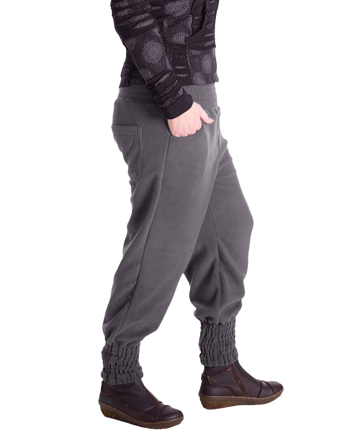 Vishes Haremshose Warme Damen Hose Winterhose Haremshose ECO Fleecehose Thermohose Pumphose, Pluderhose