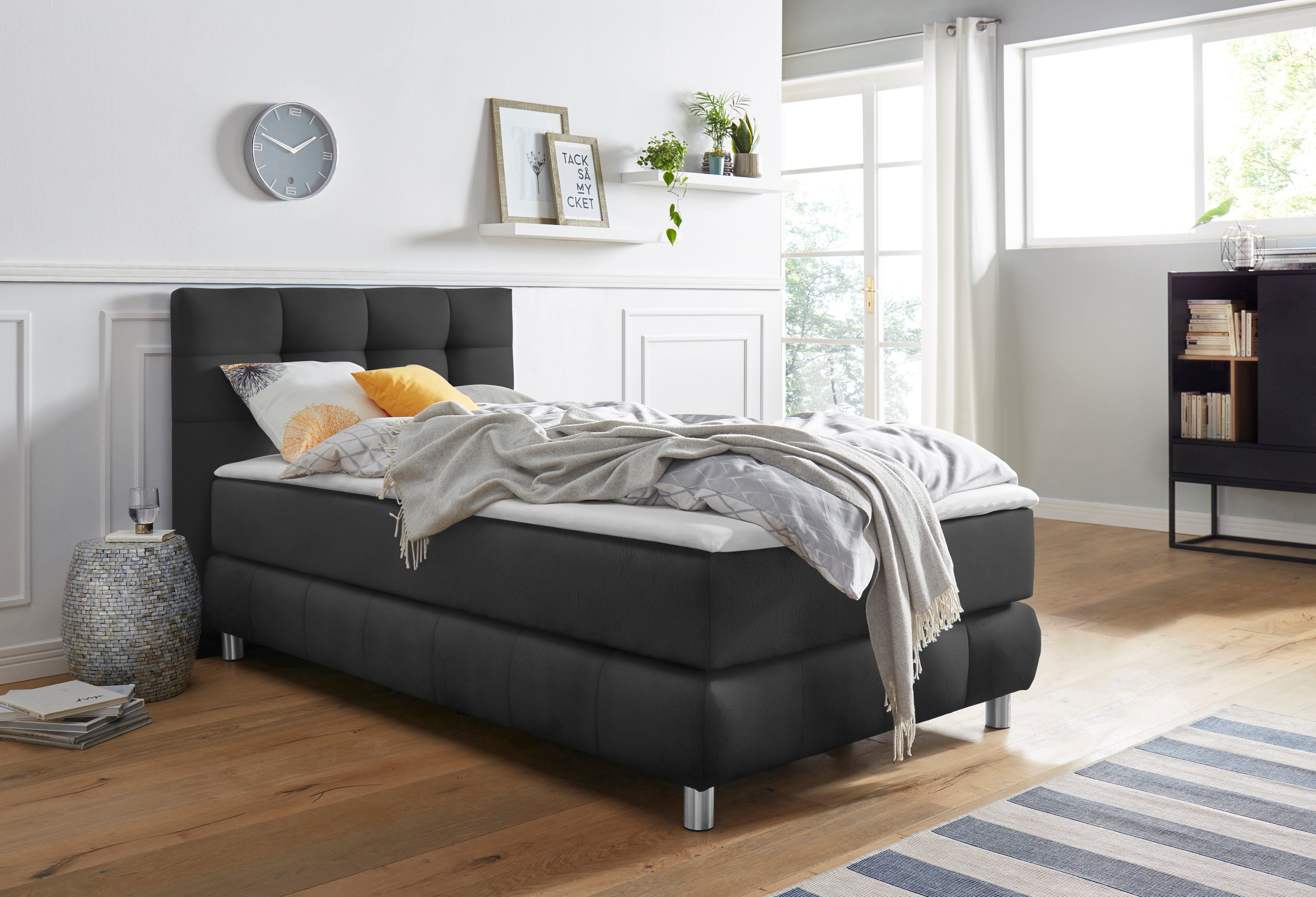 Home affaire Boxspringbett Salo, incl. Topper, 6 Breiten, 2 Härtegrade, TFK auch in Härtegrad 4