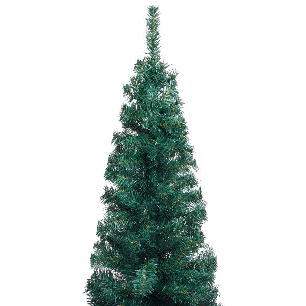 Grün Künstlicher Weihnachtsbaum Ständer Schlank PVC 120 cm mit furnicato