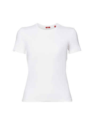 Esprit T-Shirt T-Shirt aus Baumwolljersey mit Rundhalsausschnitt (1-tlg)