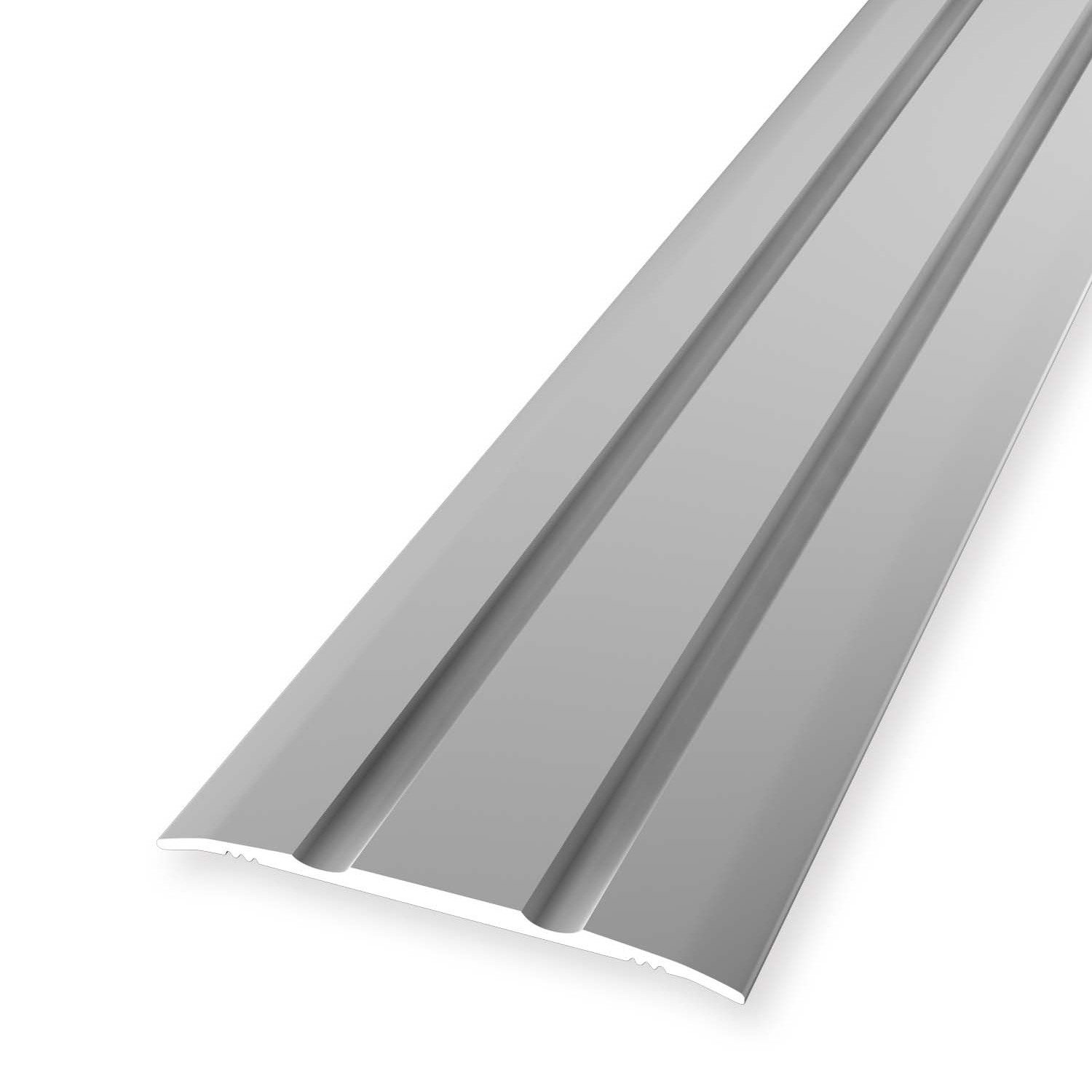 Küberit Übergangsprofil 2.5 x 38 x 1000 mm Aluminium Übergangsschiene Silber Selbstklebend