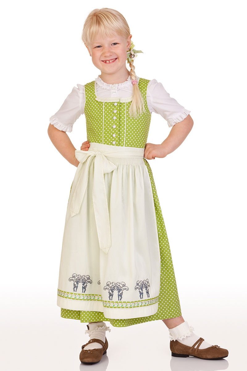 KRÜGER KIDS Дирндль Kinderdirndl 3tlg. - REHKITZ - apfelgrün