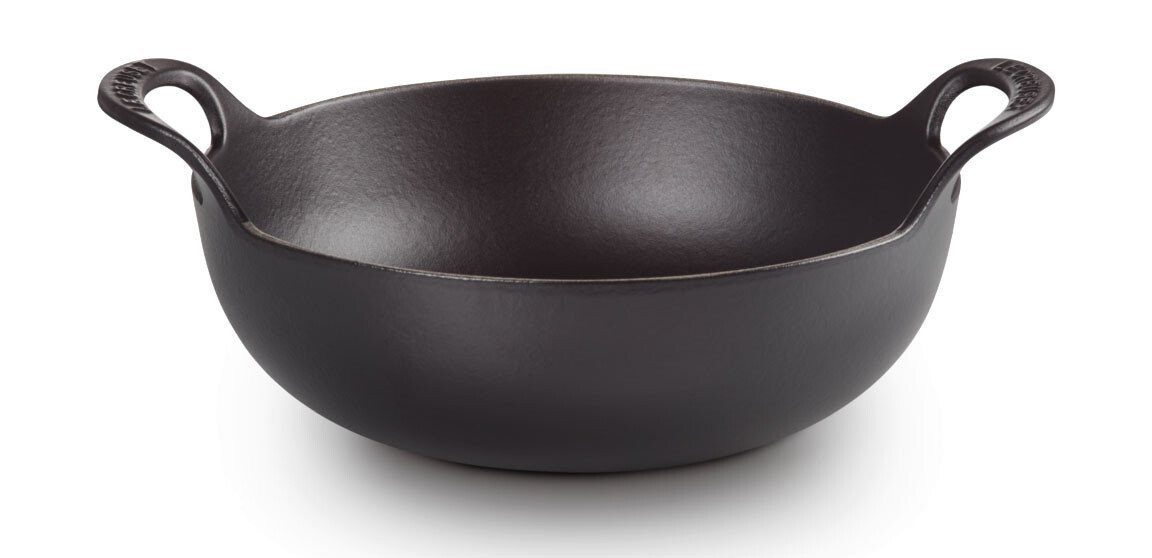 LE CREUSET Geschirr-Set Balti Dish 24 cm Classic Collection Schwarz, Emailliertes Gusseisen