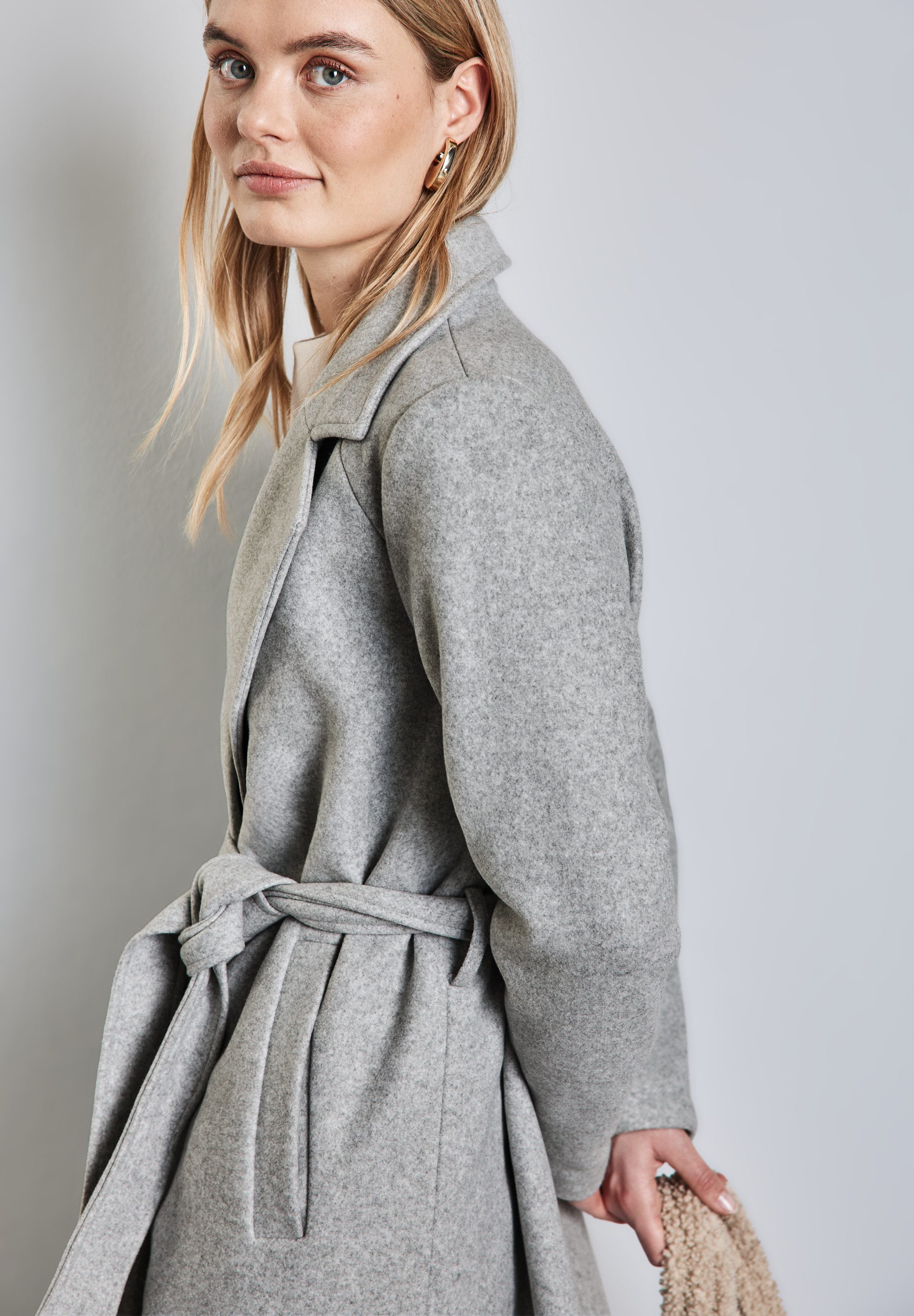 STREET ONE Kurzjacke mit Gürtel zum Taillieren
