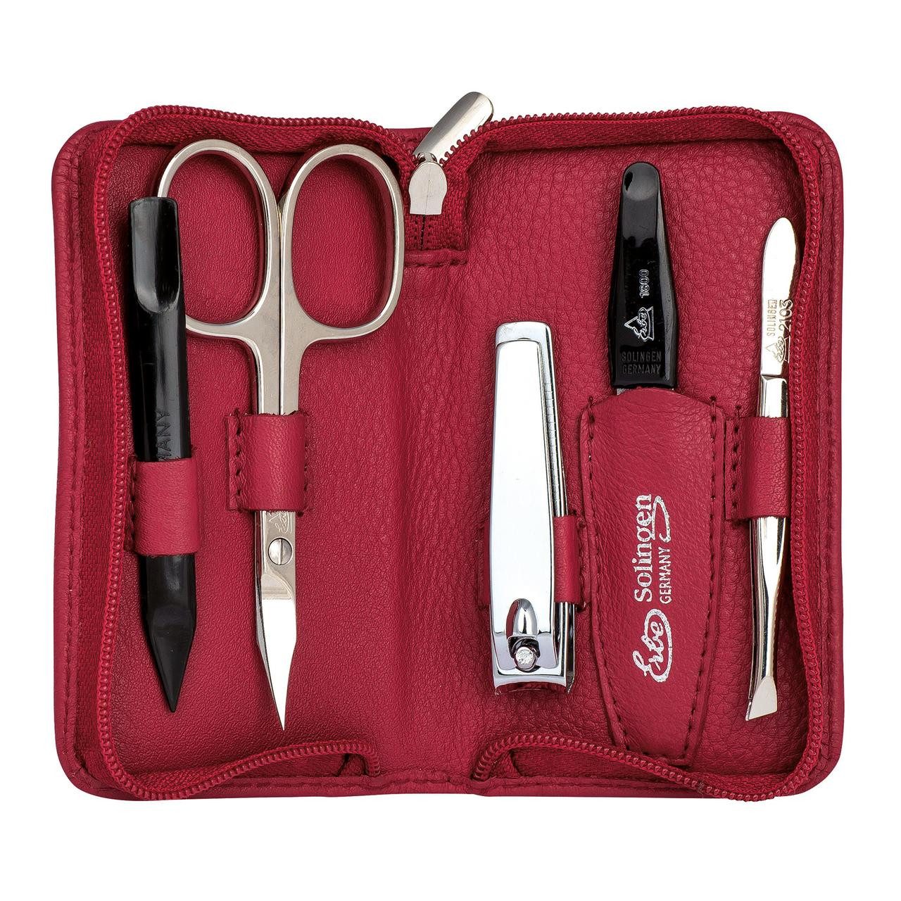ERBE Maniküre-Pediküre-Set Reißverschluss-Etui Lollipop, vernickelt, 1-tlg., für Alle Hauttypen
