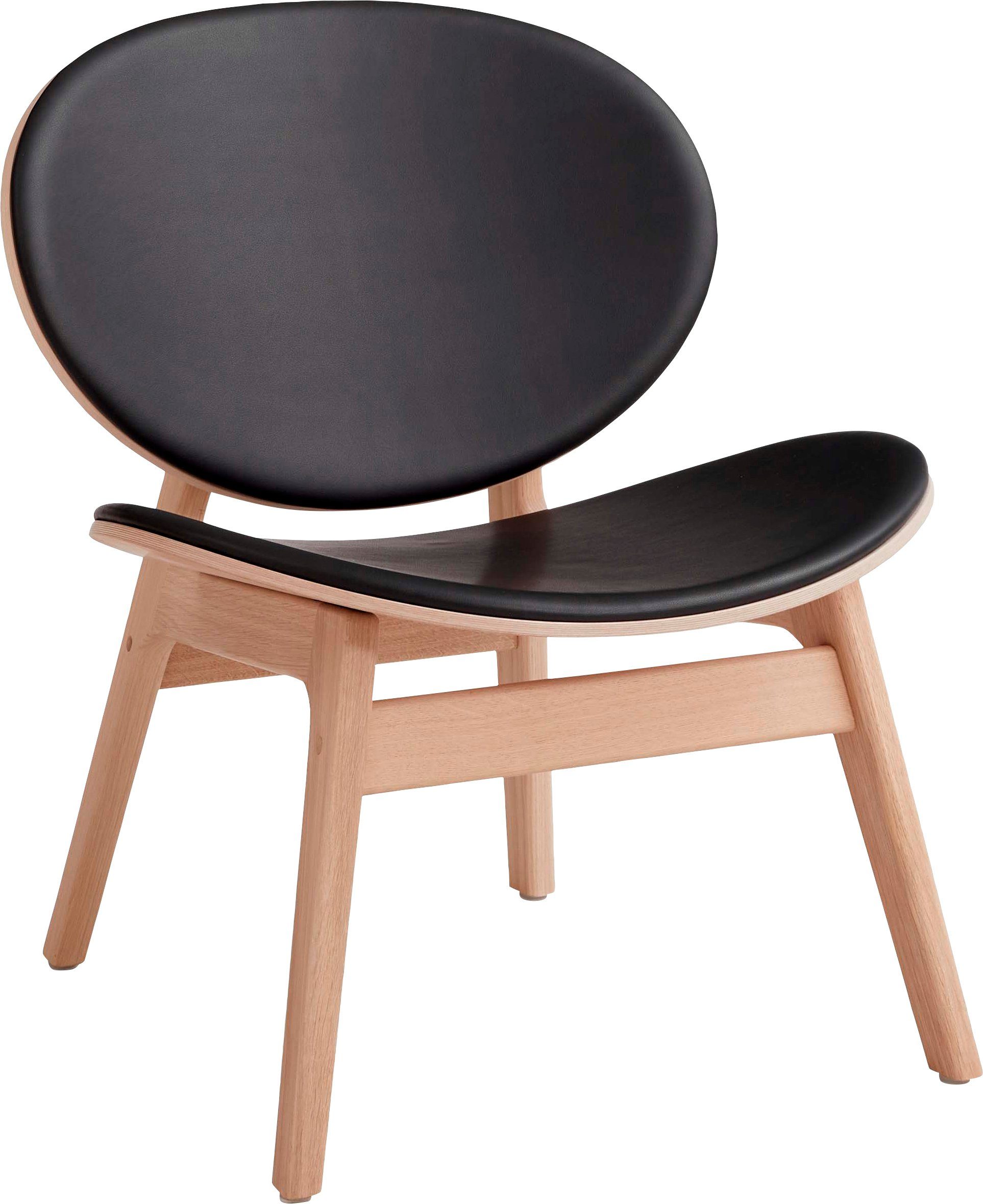 Hammel Furniture Loungesessel Findahl by Hammel One, Eiche, gepolstertes Sitz- und Rückenkissen sind mit Leder erhältlich Eiche Weisspigmentiert