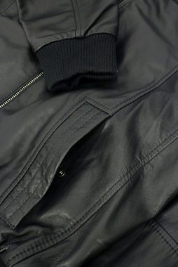 Lederjacken24 Lederjacke Herren Lederjacke Echtleder Lammnappa schwarz