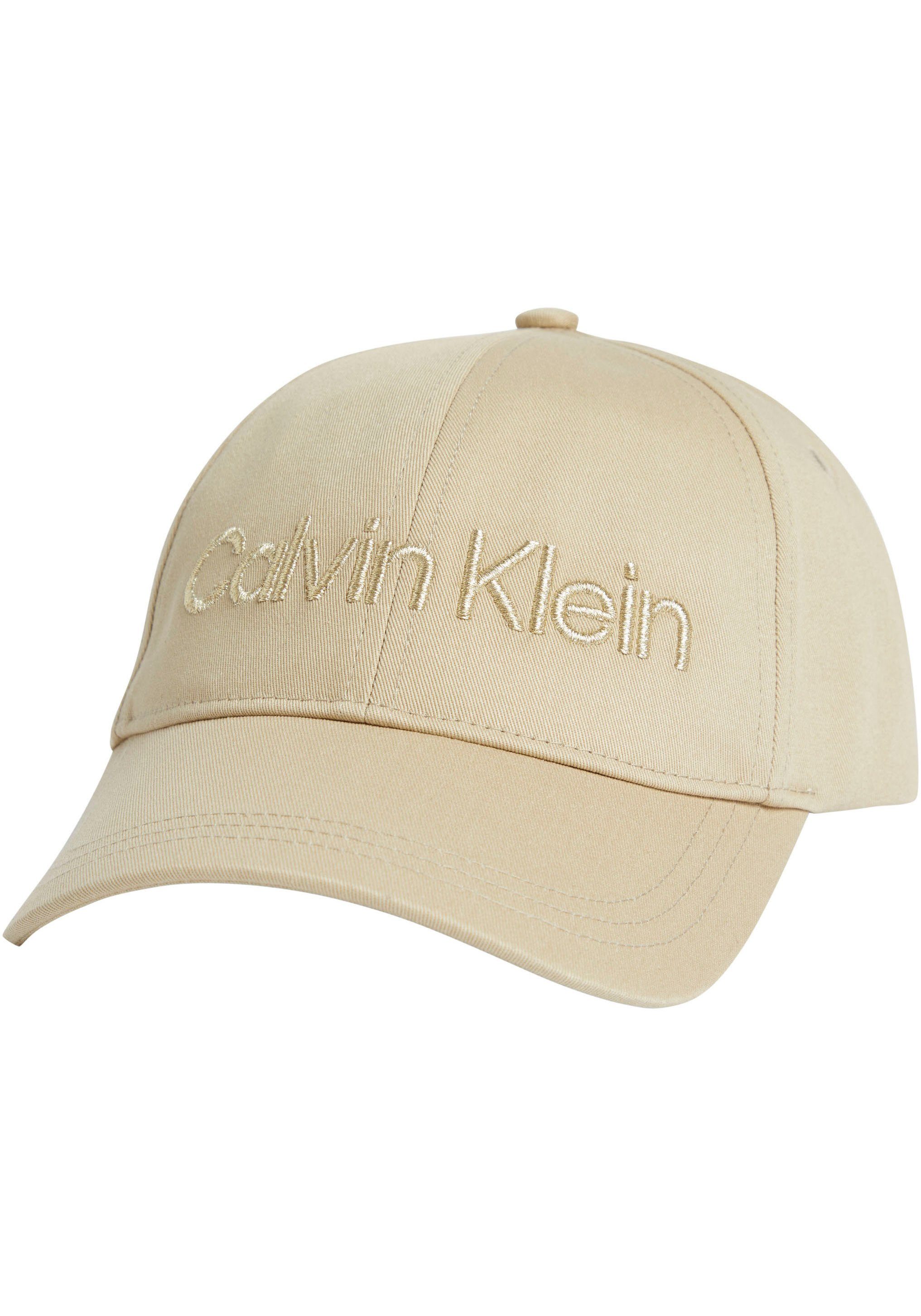 Calvin Klein Baseball Cap CK MUST MINIMUM LOGO mit Klemmverschluss beige | Baseball Caps