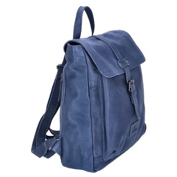 The Skandinavian Brand Freizeitrucksack The Skandinavian Brand Damen Leder Rucksack Blue (1-tlg)