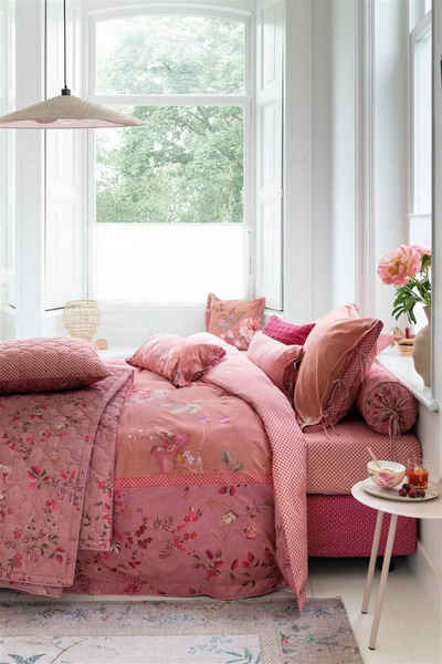 PiP Studio Dekokissen Tokyo Bouquet Roll Cushion Pink 22X70 Rosa 22 x