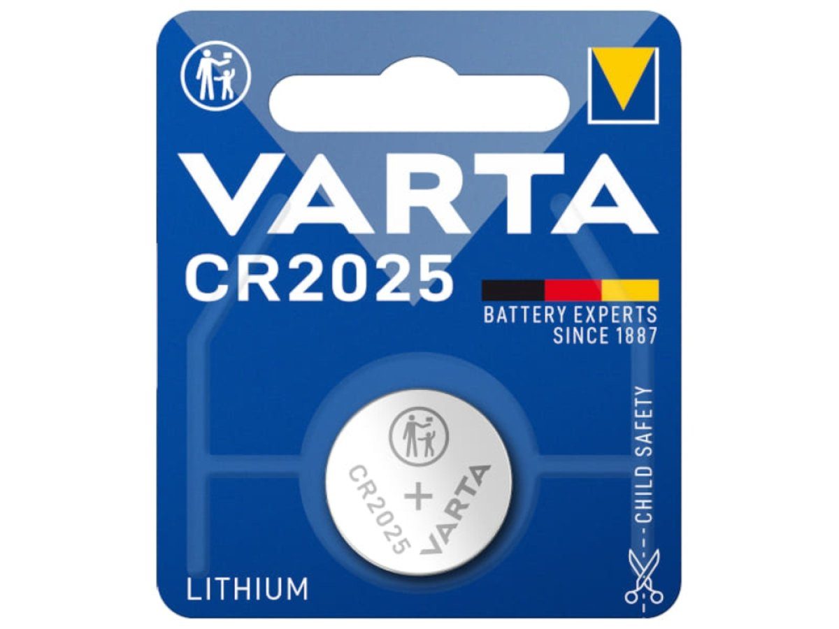 VARTA CR2025 passend für EcoStar RSC 2 RC RollingCode 433 MHz Batterie