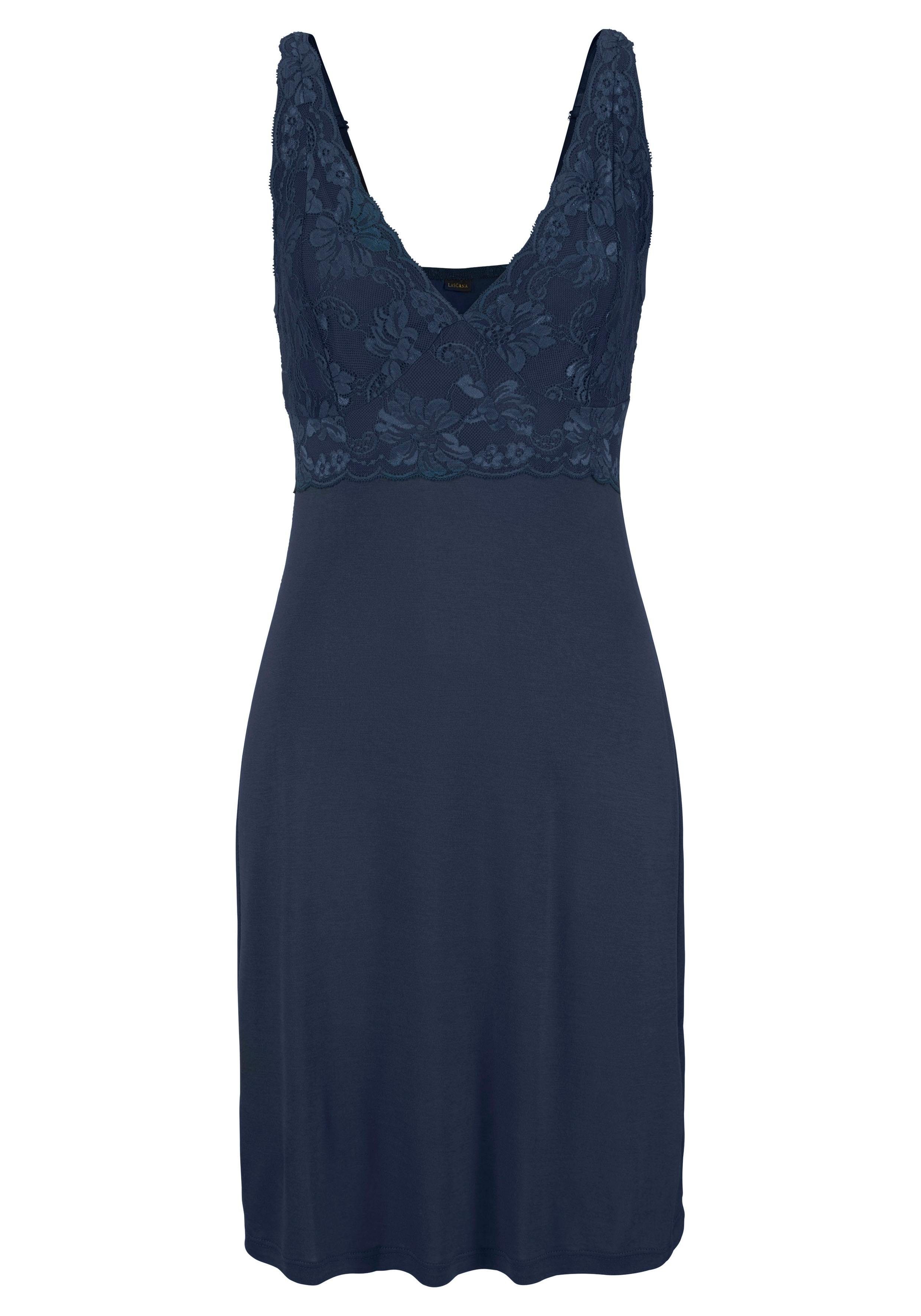 LASCANA Negligé mit Spitzendetails und verstellbaren Trägern. € 36,99