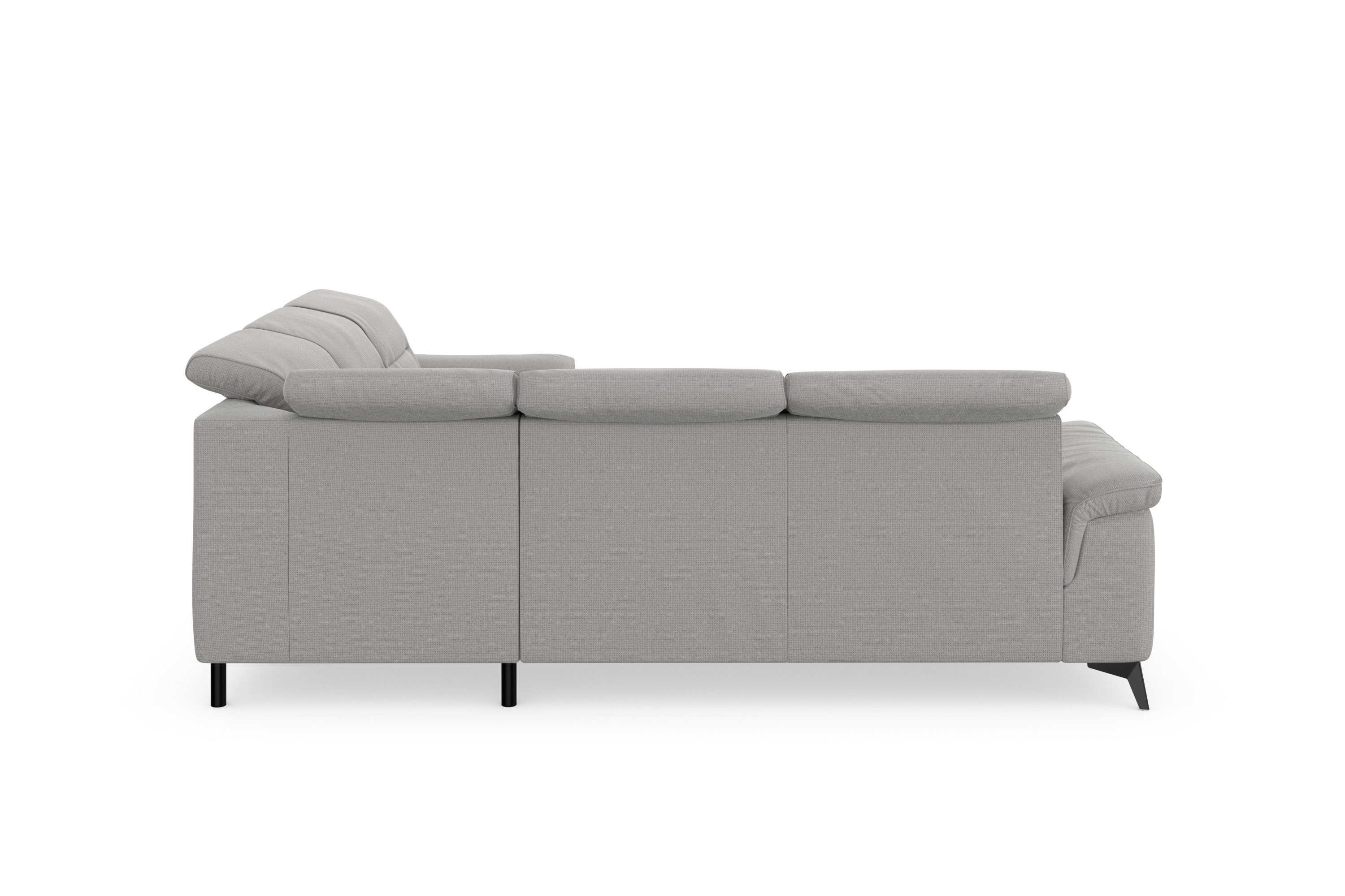 Sinatra, optinal Ecksofa sit&more Kopfteilverstellung und Metallfüße mit Armteilfunktion,