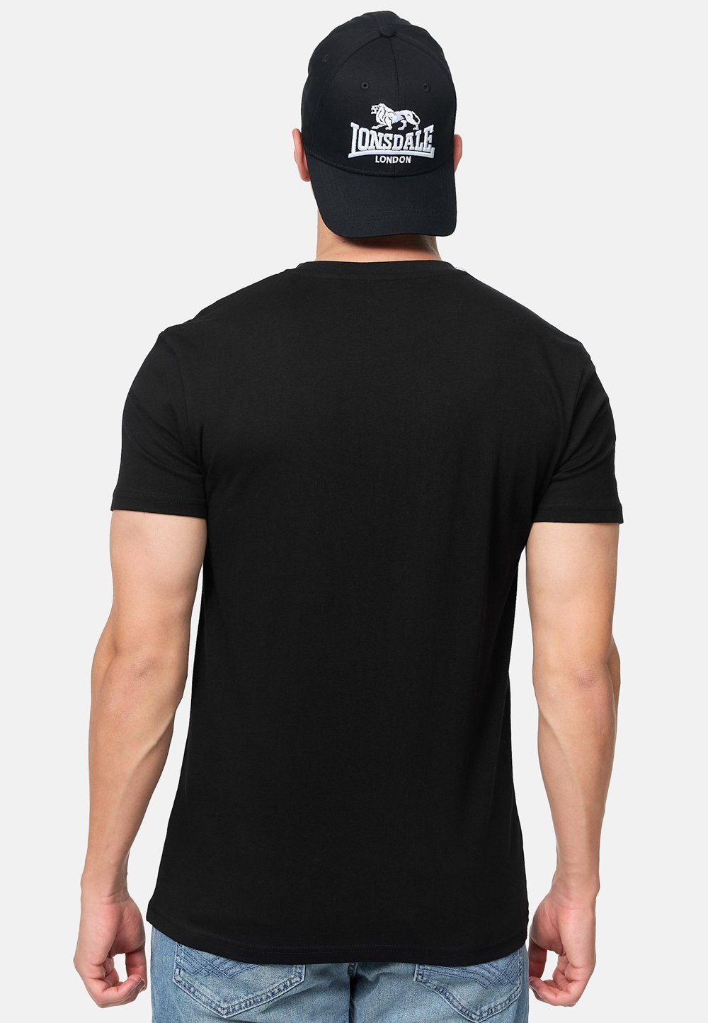 Lonsdale T-Shirt SILVERHILL Black/White
