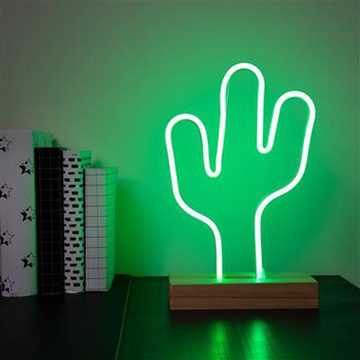LED-Leuchtmittel Smartwares LED Tischleuchte Neon Flex Kaktus 3W grün USB Kabel & Netzt