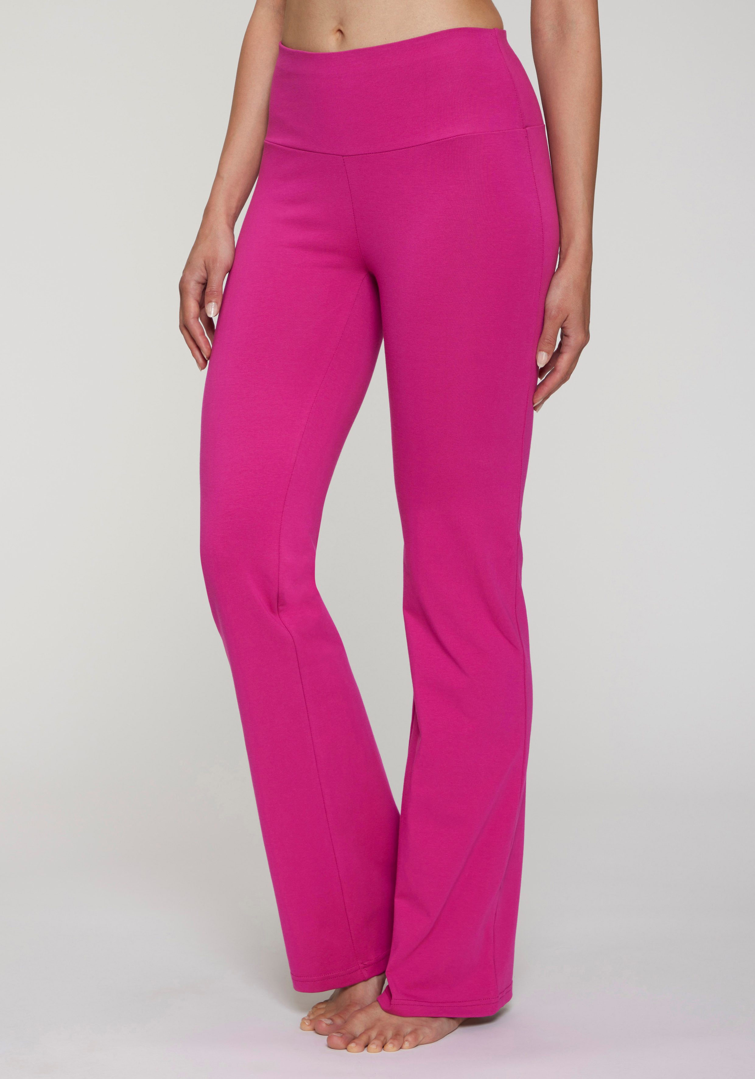 LASCANA ACTIVE Jazzpants mit breitem Bündchen günstig online kaufen