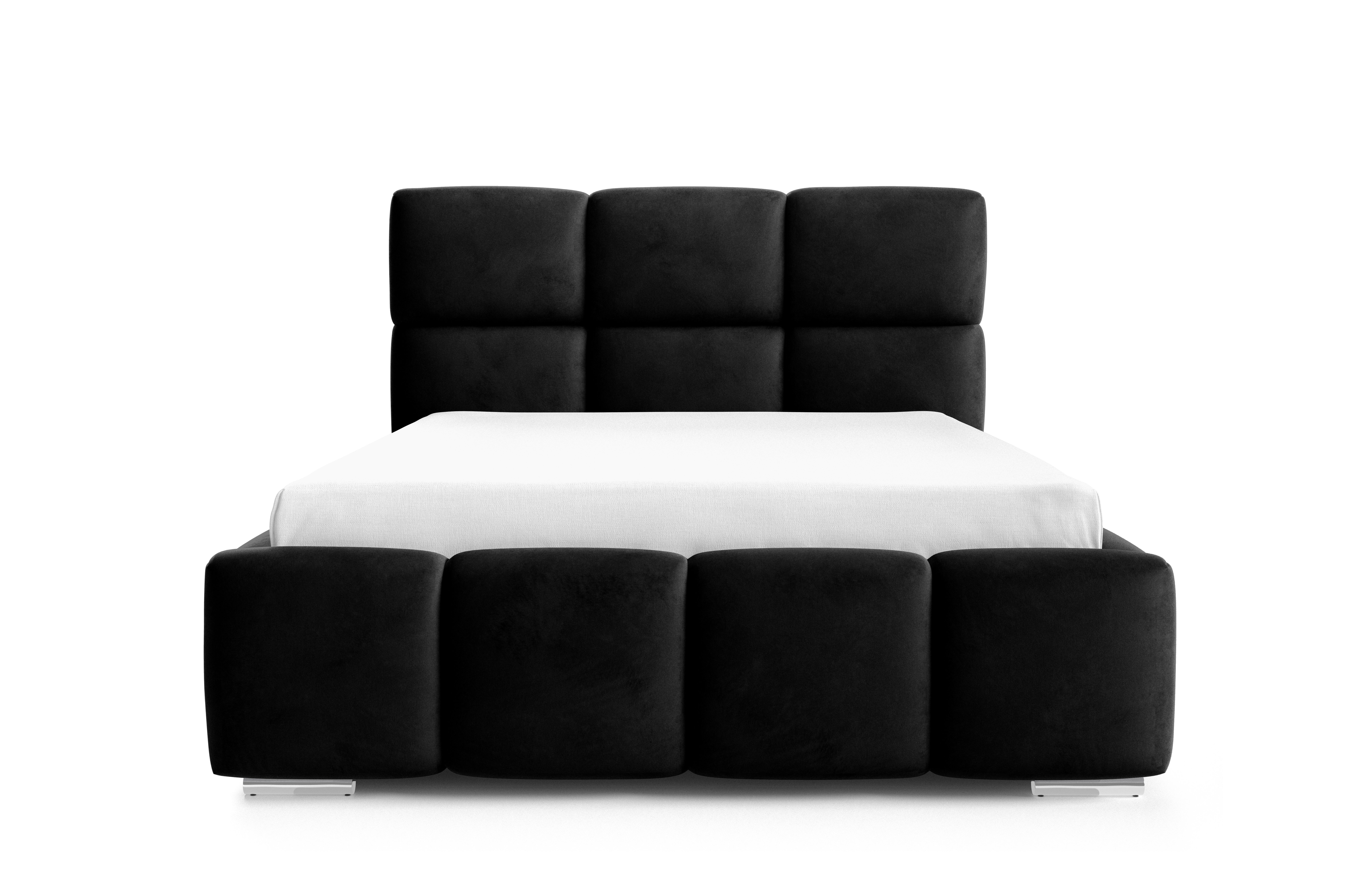 thematys Polsterbett mit Bettkasten & Lattenrost – Stauraumbett+ 140x200 - 200x200 cm