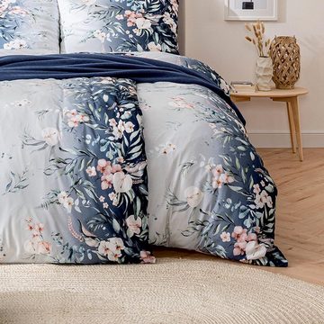 Bettwäsche Estella Interlock Jersey Bettwäsche Lorelai 6983-635 Geblümt 135x200, Estella, 2 teilig