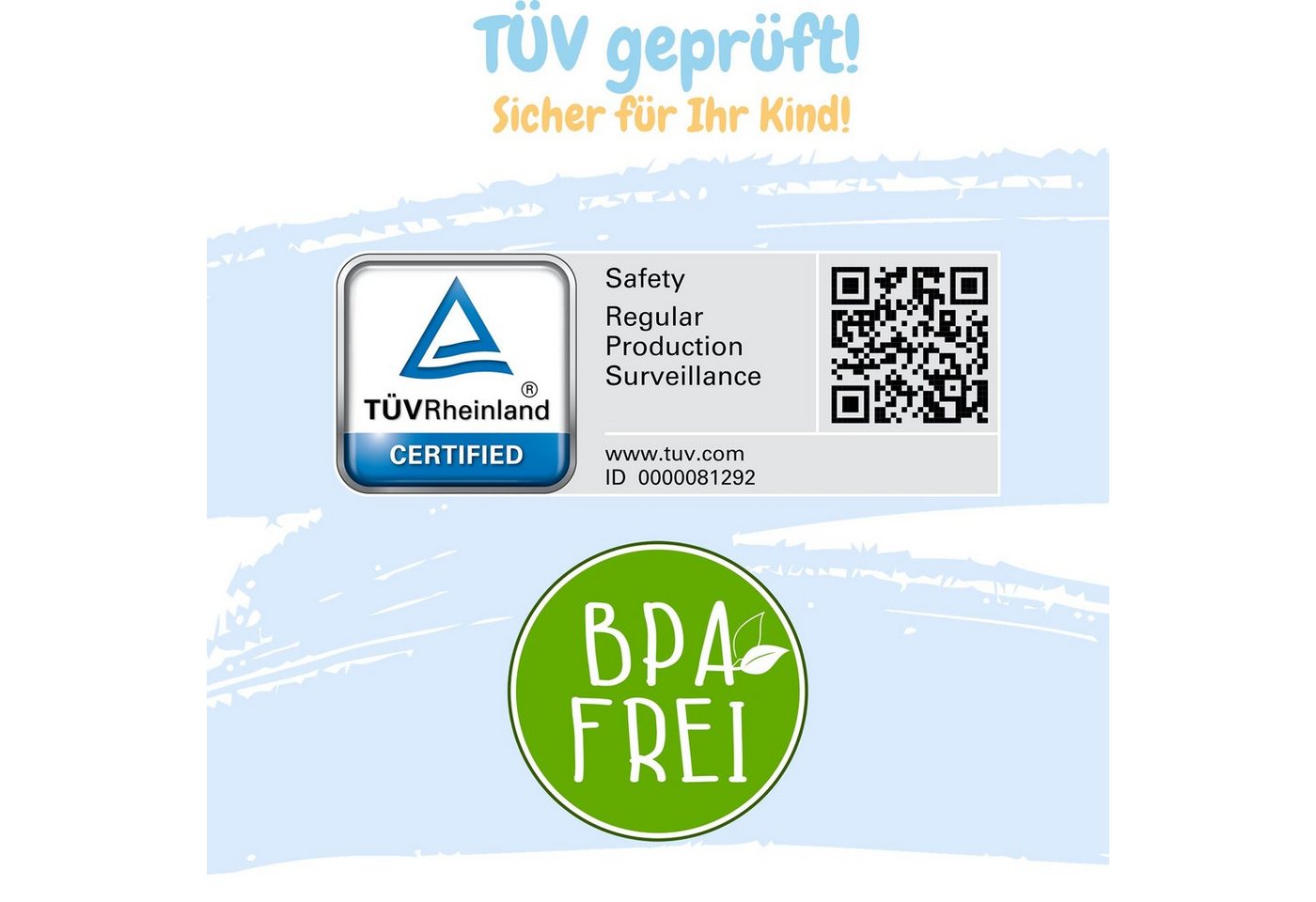 Thumbnail - Babykajo Babybadewanne, (Teile, 1-tlg), Baby Wanne TÜV Rheinland zertifiziert!