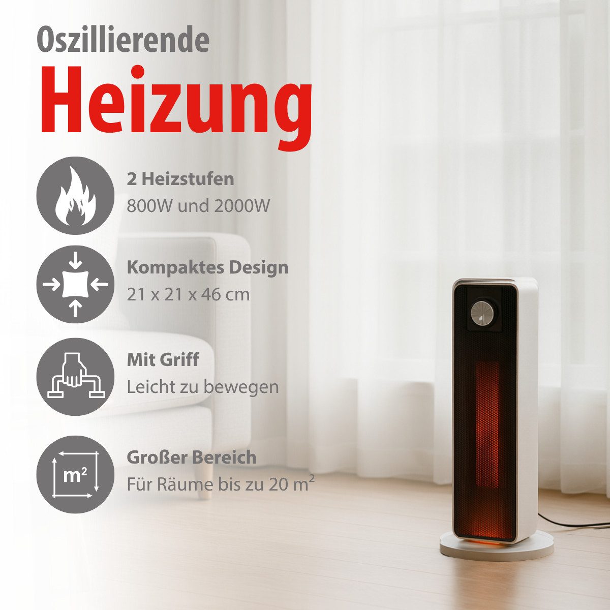 Alpina Heizgerät alpina Heizlüfter 2000W