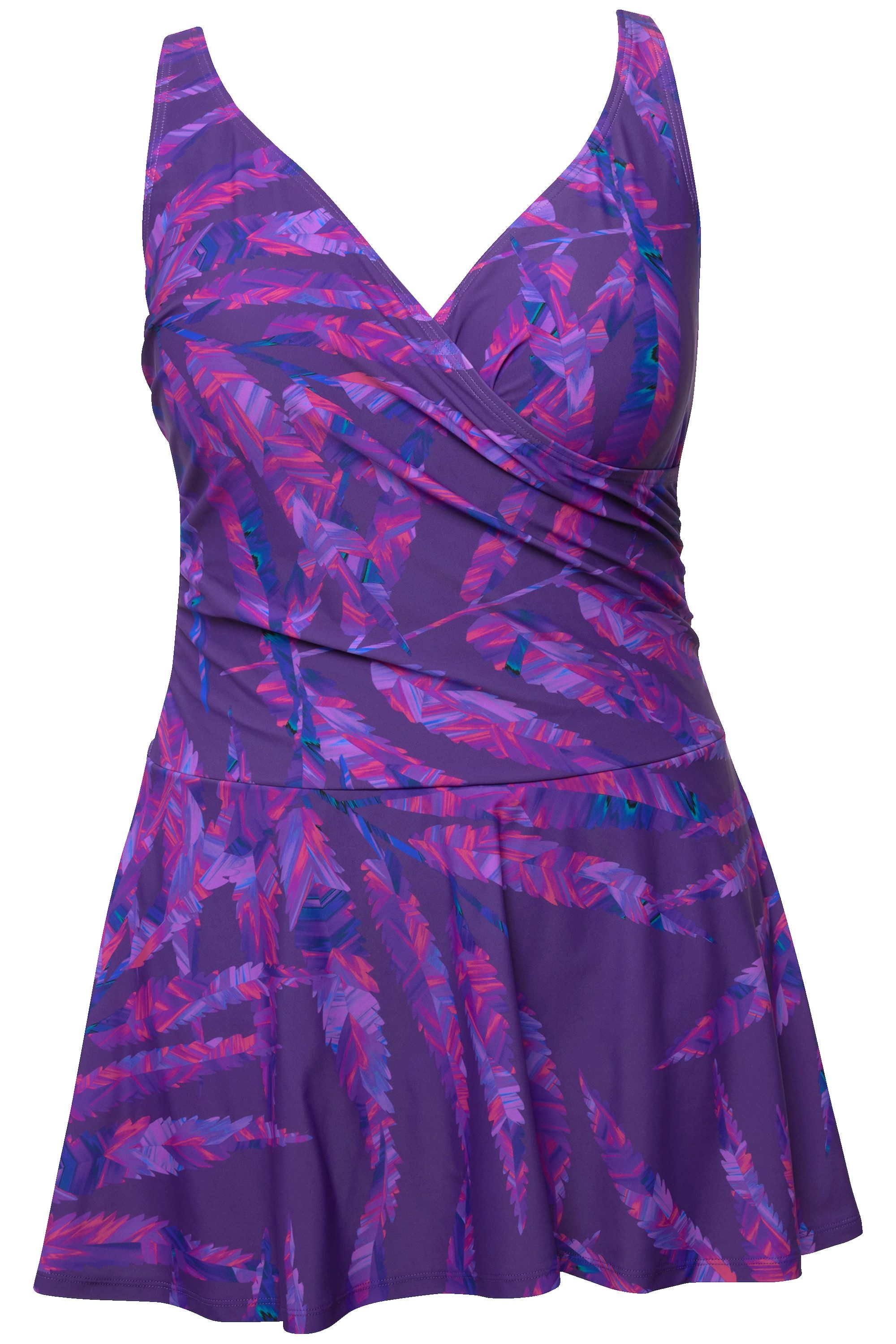 Ulla Popken Badekleid Badekleid Blätter Softcups günstig online kaufen
