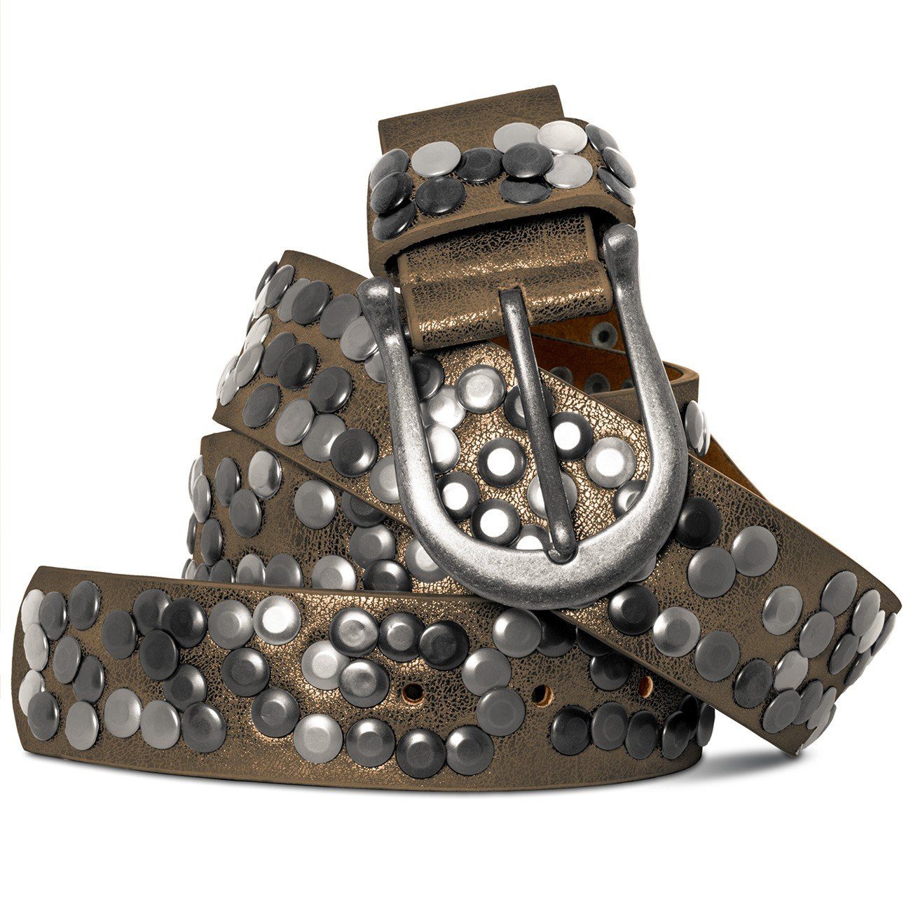 Caspar Nietengürtel GU223 Damen Vintage Gürtel günstig online kaufen