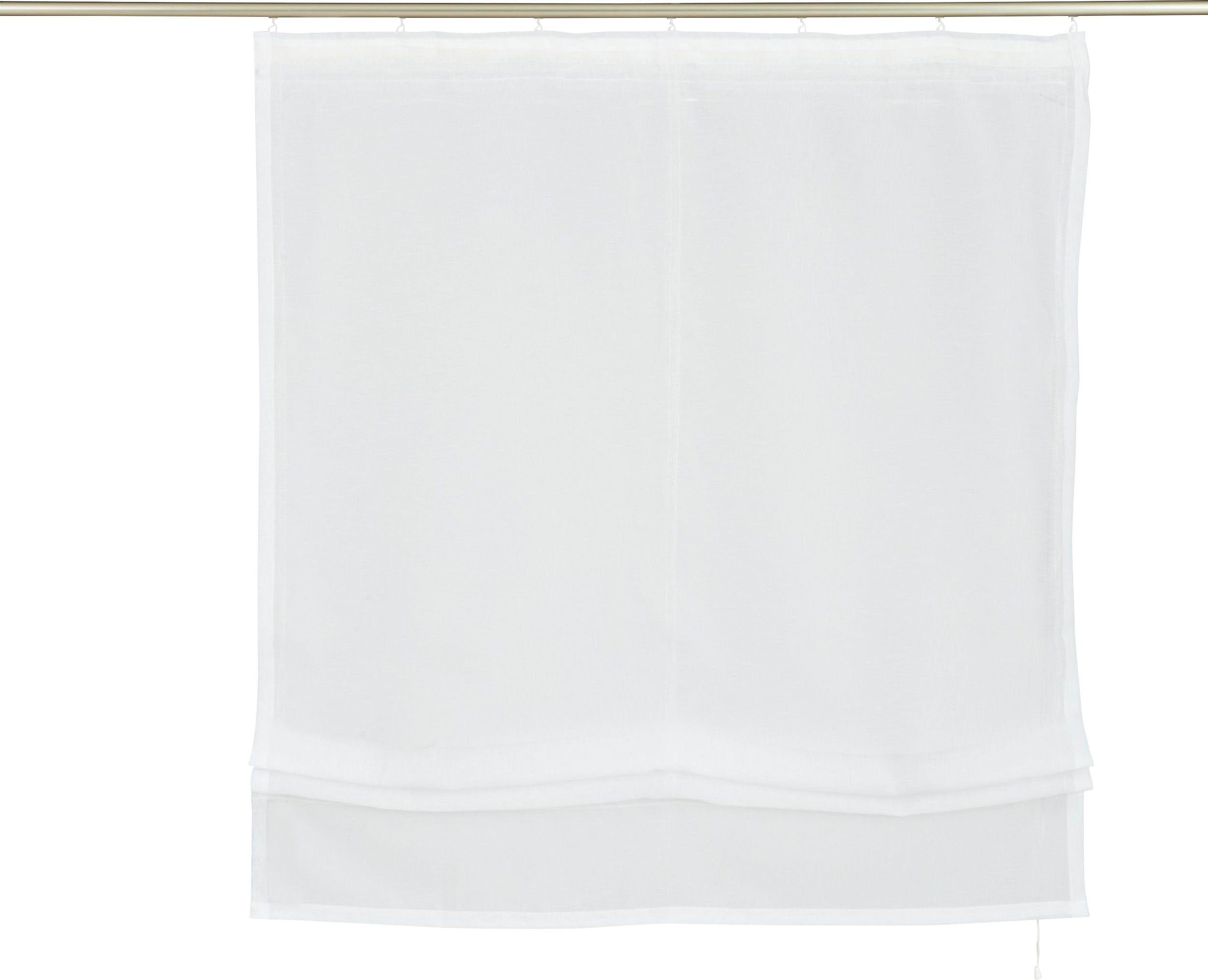 Voile, Transparent, mit Regina, Raffrollo Polyester my home, Klettband,