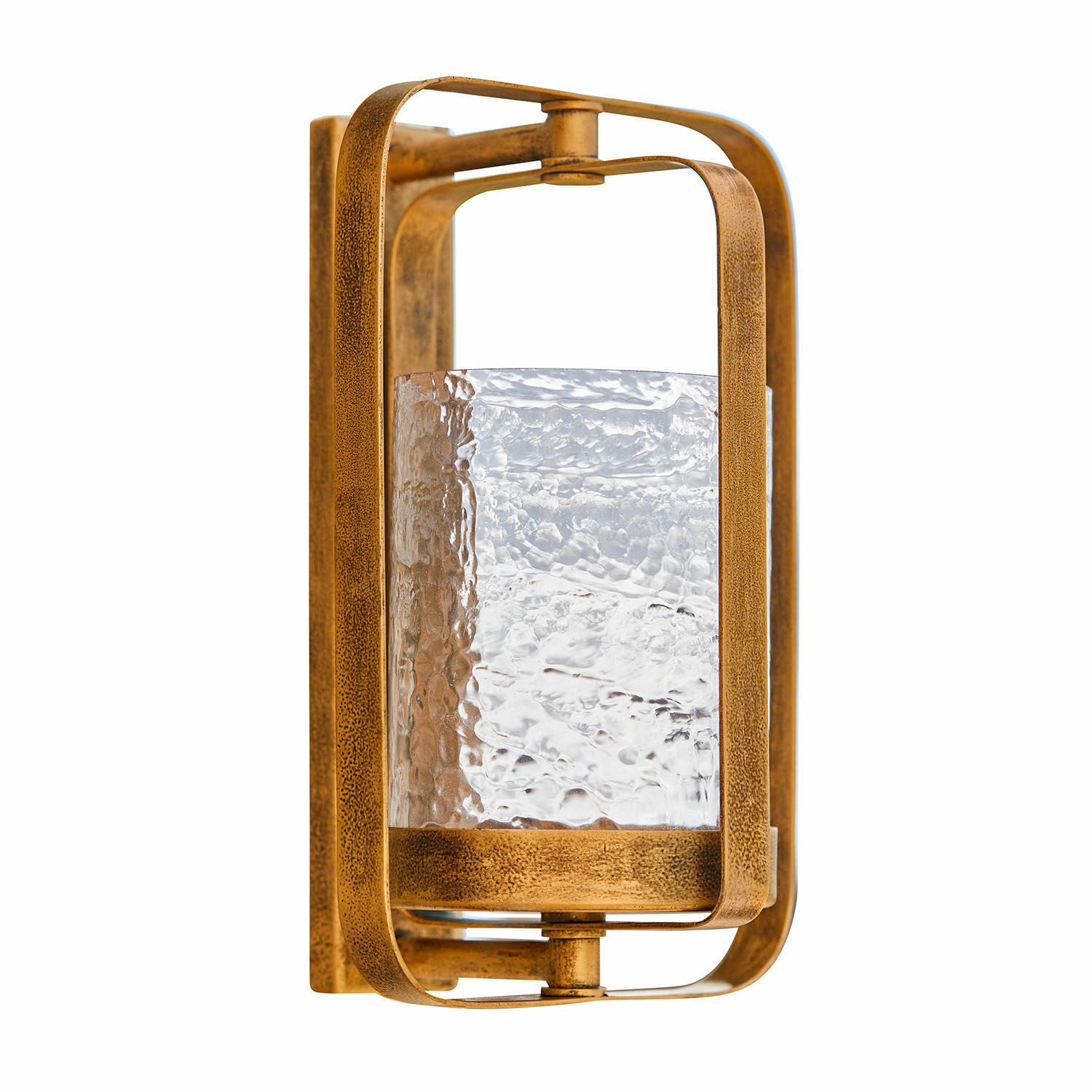 Mirabeau Kerzenständer Wandkerzenhalter Vauxandre antikgold, stilvolles Interieur, Antikgold-Finish, Mit Glaseinsatz