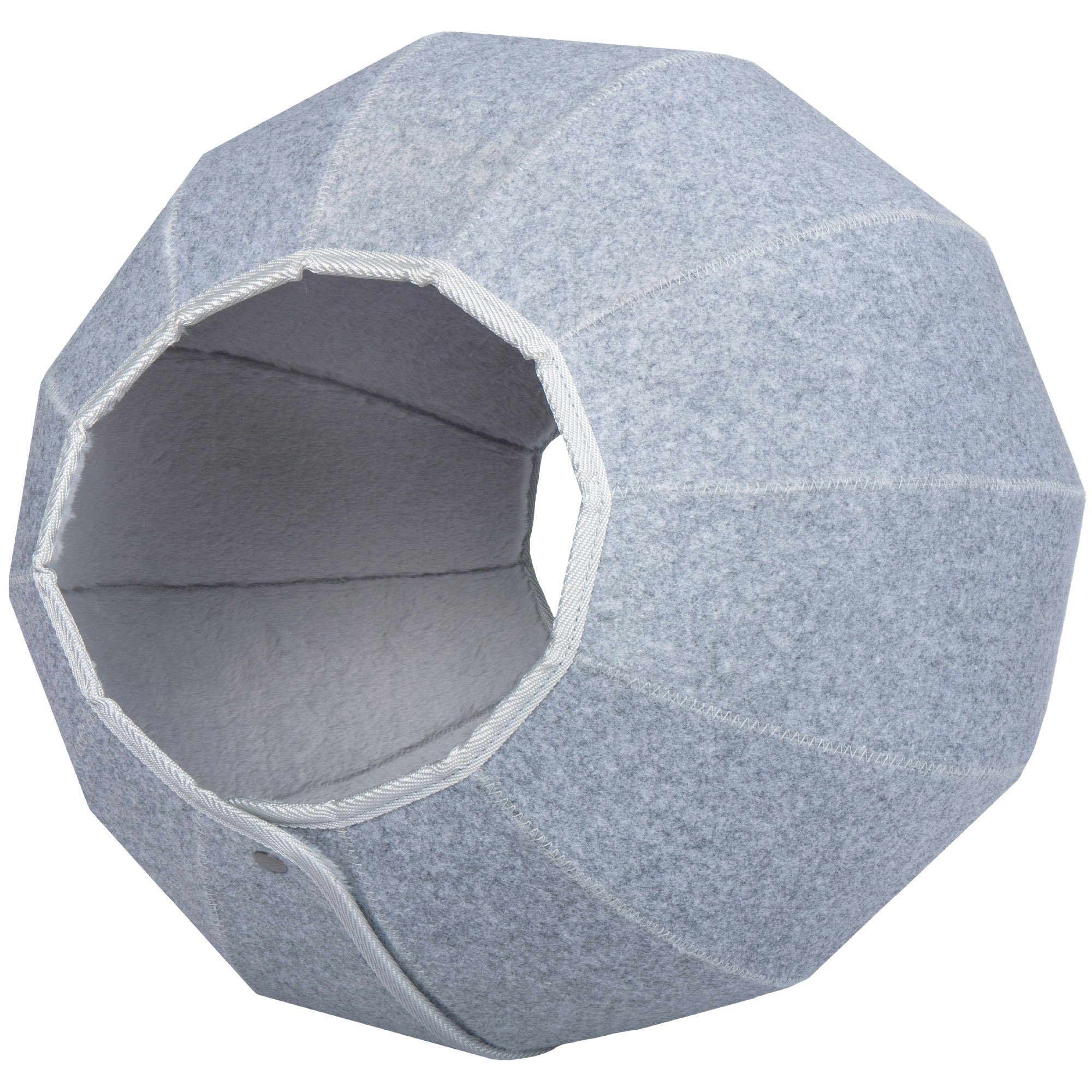 Bestlivings Tierhöhle Katzenbett Kugel Ø44cm, Katzenhöhle - Katzenkorb, faltbares Katzenbett Höhle für Katzen