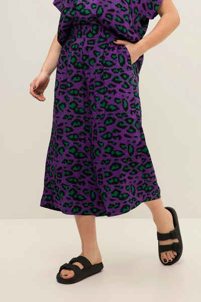 Studio Untold Culotte Culottes weites Bein Color Leo Elastikbund