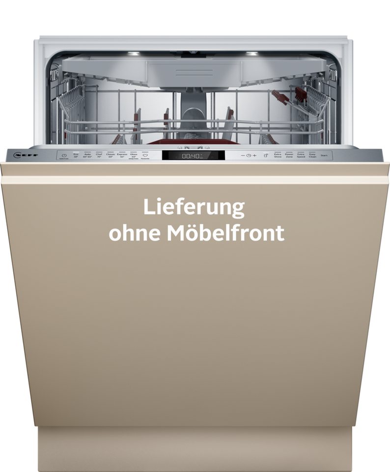 NEFF vollintegrierbarer Geschirrspüler N 70 S157ZCX18E, 14 Maßgedecke, Bessere Trocknung & weniger Energieverbrauch dank Zeolith