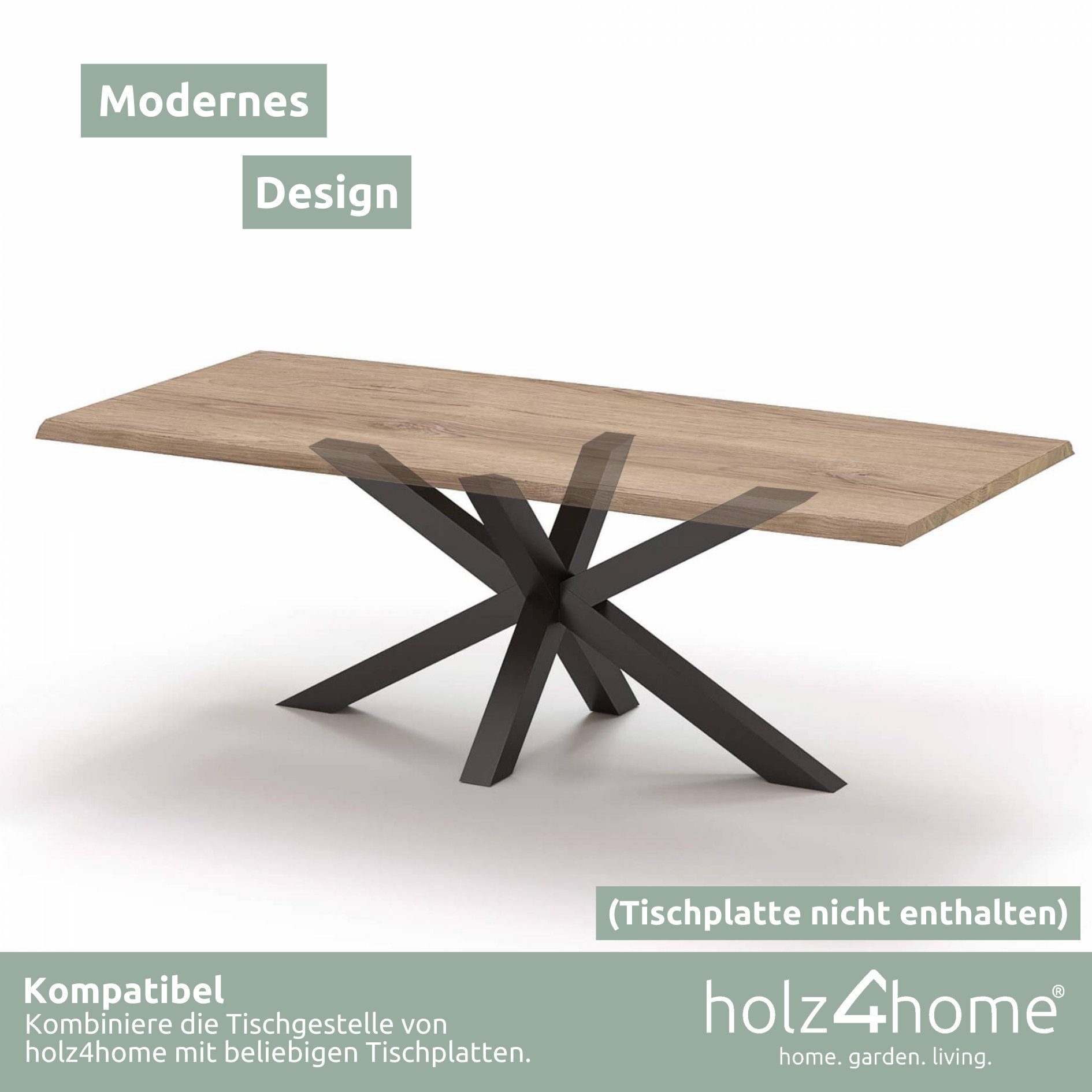 holz4home® Tischgestell Tischbeine aus Metall I günstig online kaufen