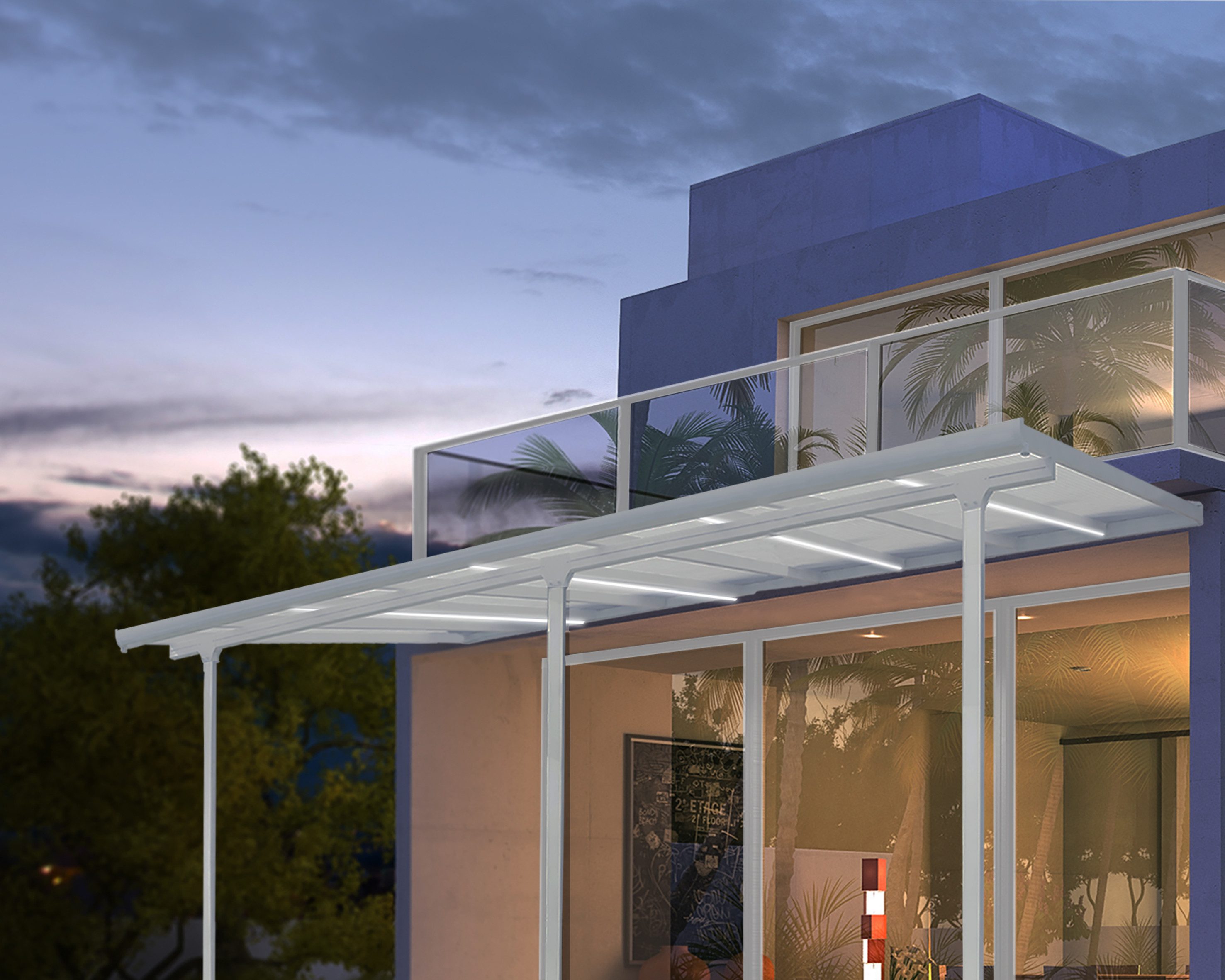 Palram - Canopia LED Lichtleiste flexibler LED-Lichtstreifen, LED fest integriert, Neutralweiß, warmweiß - kaltweiß, wasserdicht nach IP67