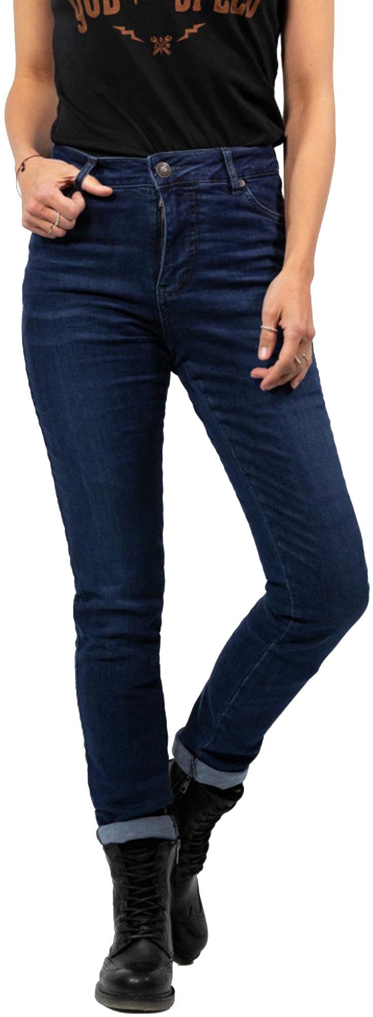 John Doe Motorradhose Betty High XTM Damenjeans Atmungsaktiv
