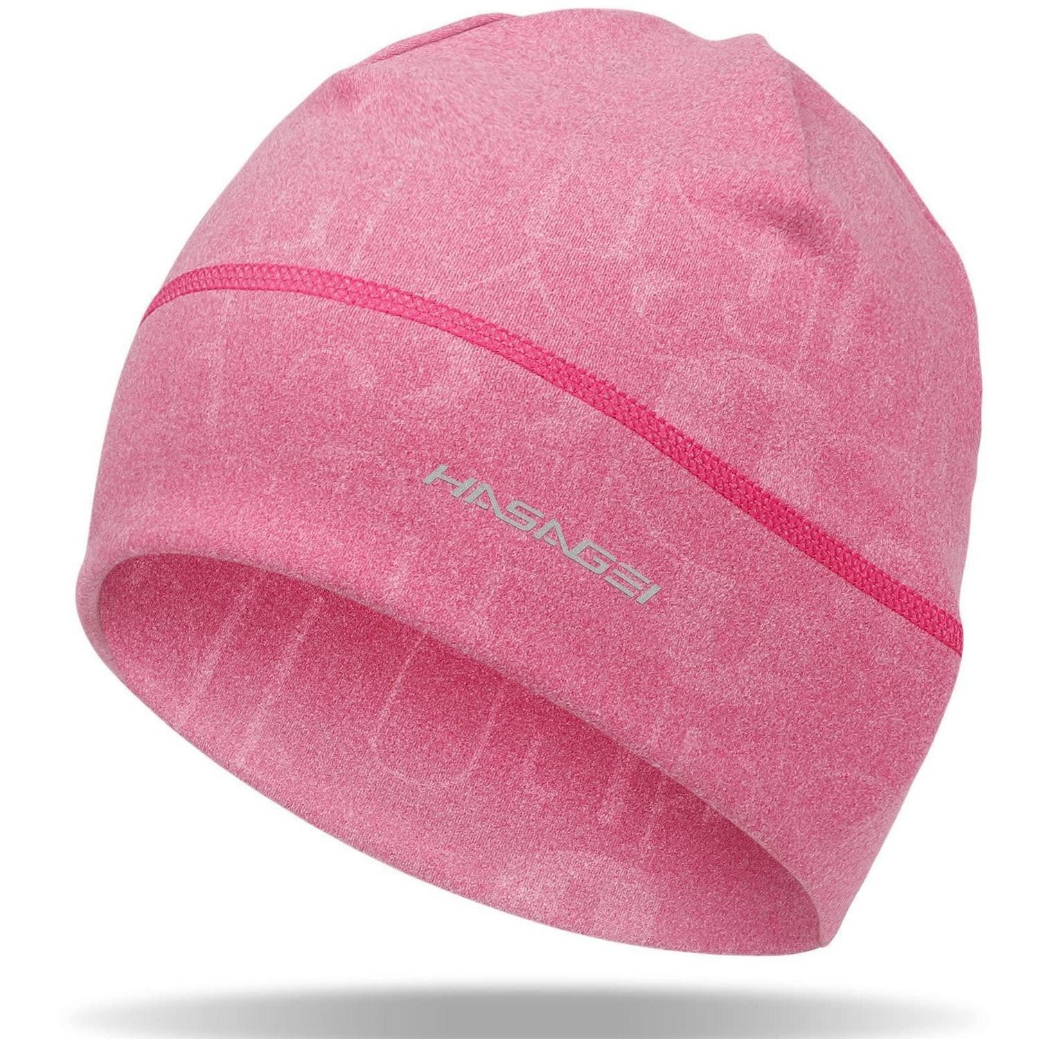 LuxusKollektion Fleecemütze Laufmütze Herren Damen Winter Thermo Winddicht Einheitsgröße Rosa