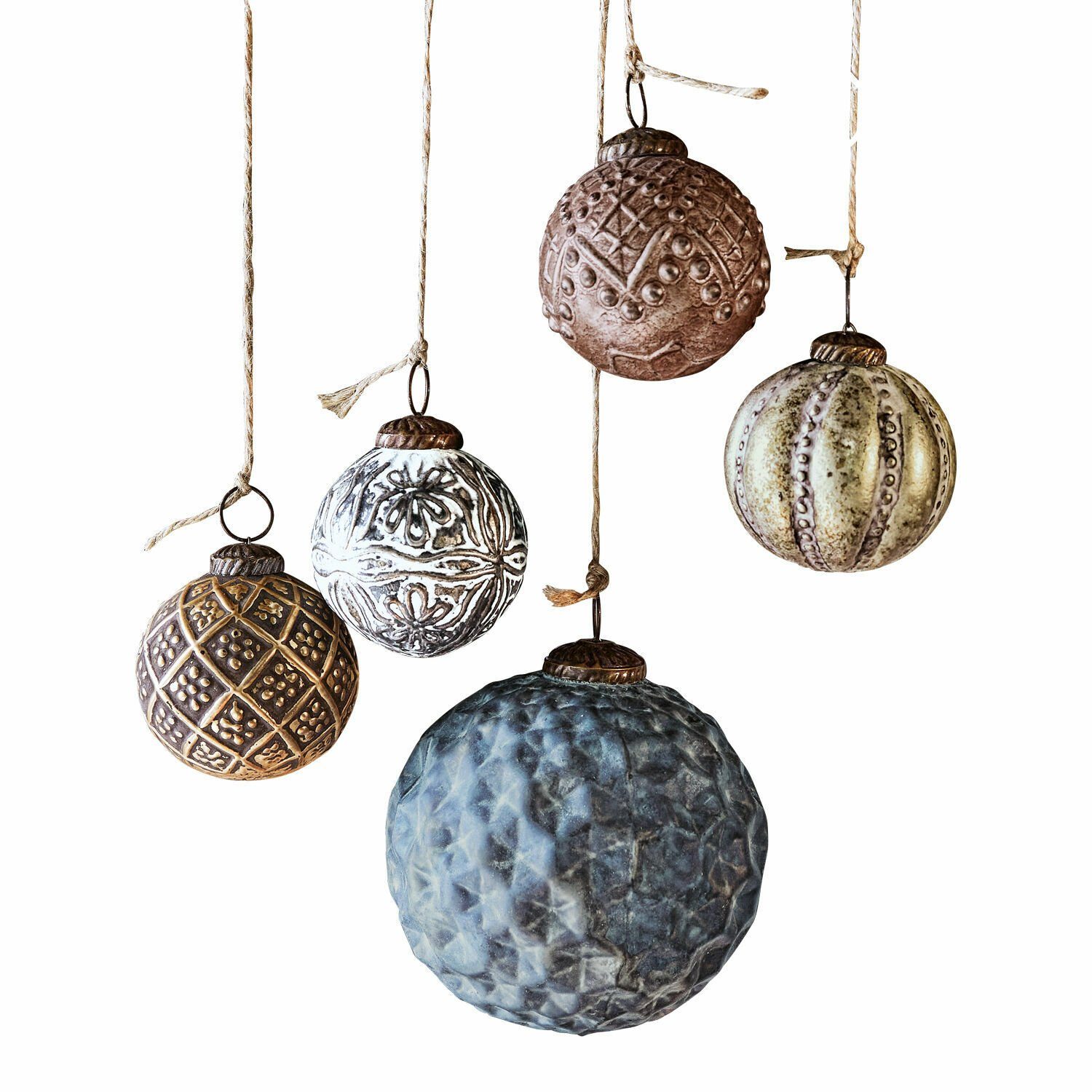 Christbaumschmuck Weihnachtsschmuck 5er Set Jilian bunt