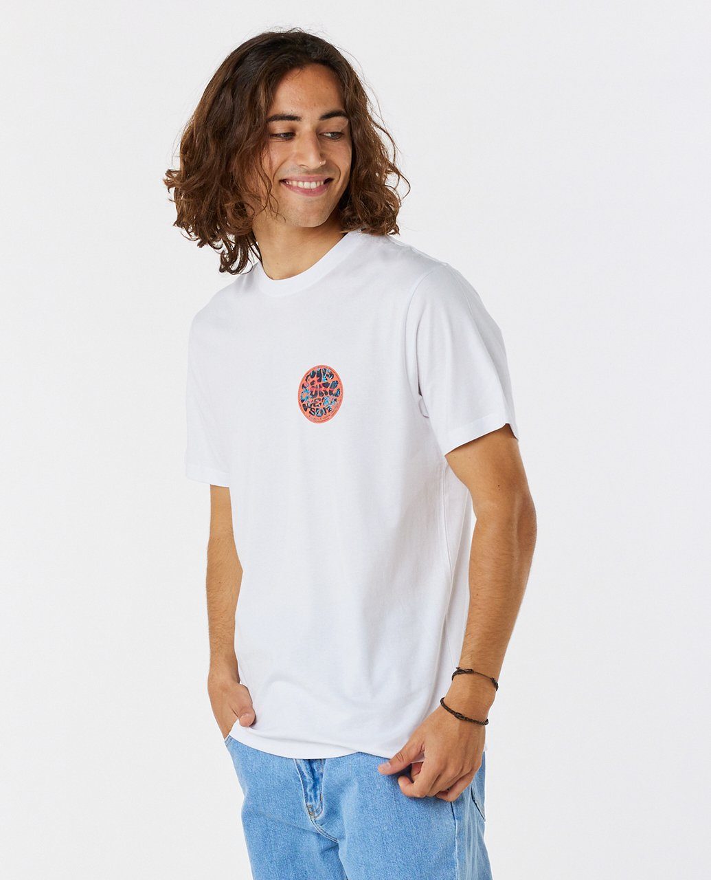 Passage Kurzärmeliges Curl T-Shirt Print-Shirt Rip