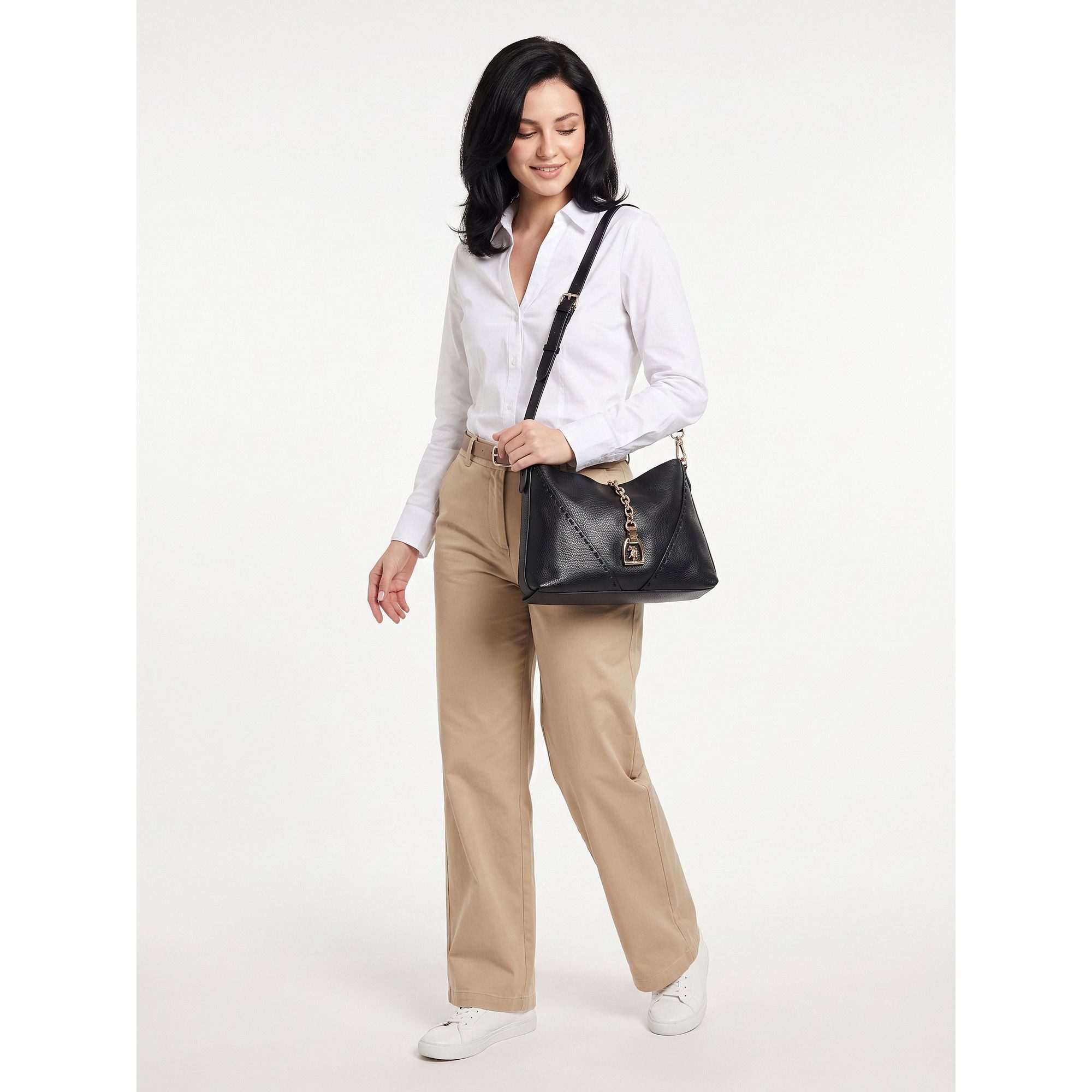 U.S. Polo Assn. Schultertasche Helcho, Polyurethan