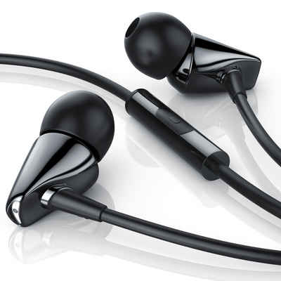 LIAM&DAAN In-Ear-Kopfhörer (In-Ear Kopfhörer "Metro" mit Mikrofon 8mm Treiber / Aramid Kabel / Knickschutz)
