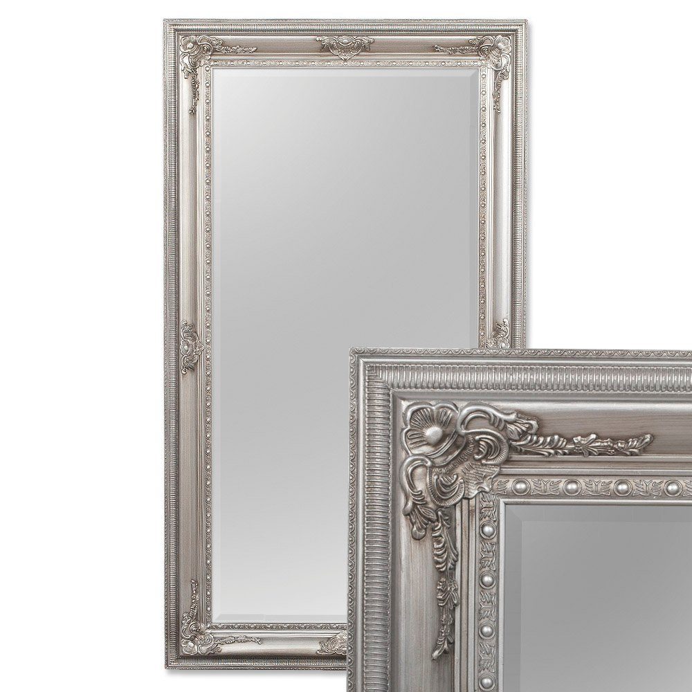 LebensWohnArt Wandspiegel Spiegel EVE Silber-Antik ca. 180x100cm | Wandspiegel