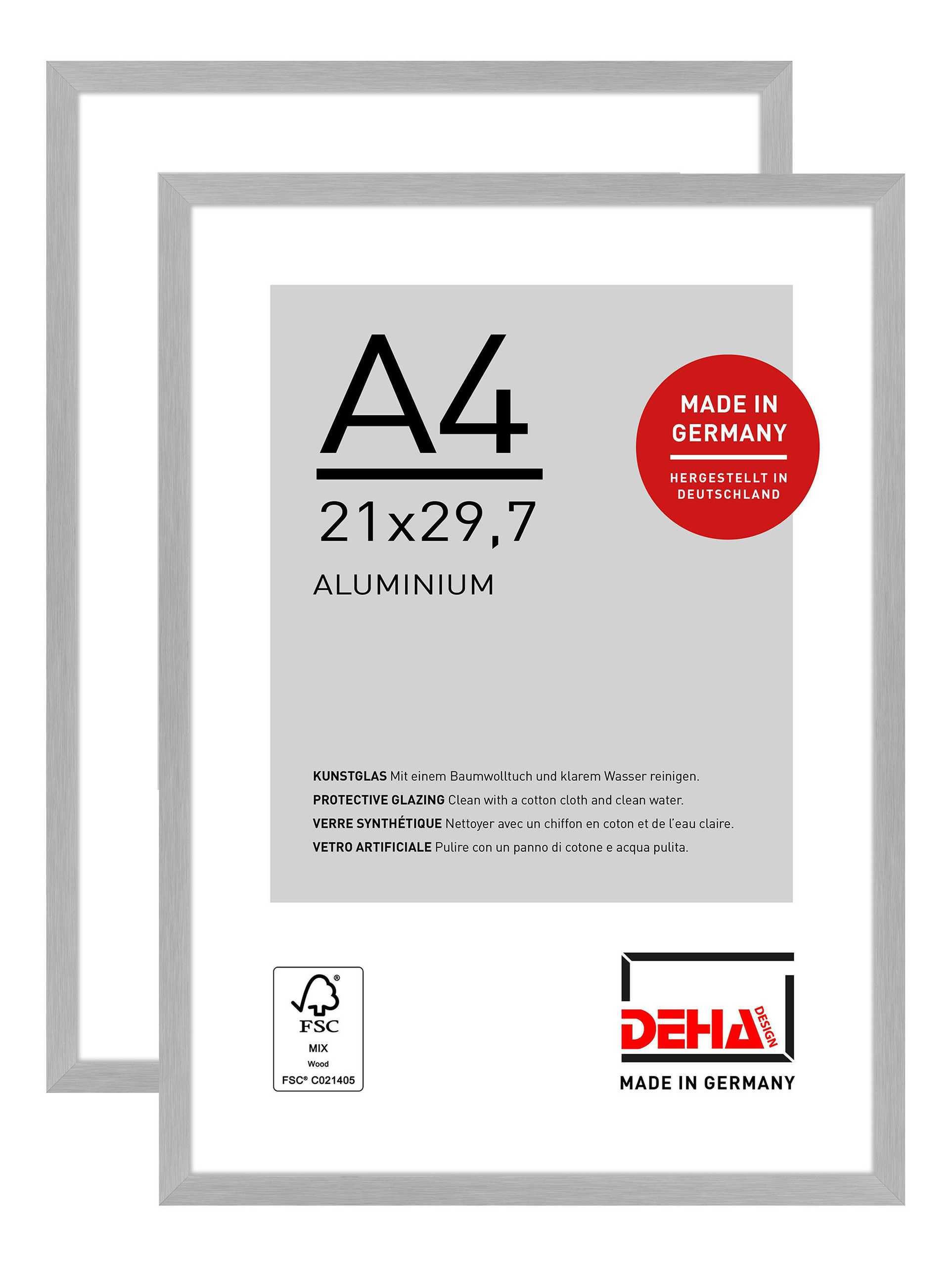 DEHA DESIGN Bilderrahmen Aluminium Bilderrahmen Tribeca, (2 St)